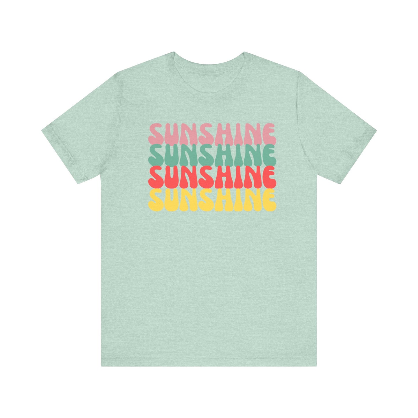 Sunny Vibe Unisex Tee, Summer T-Shirt, Beachwear, Gift for Her, Casual Wear, Fun Graphic Tee