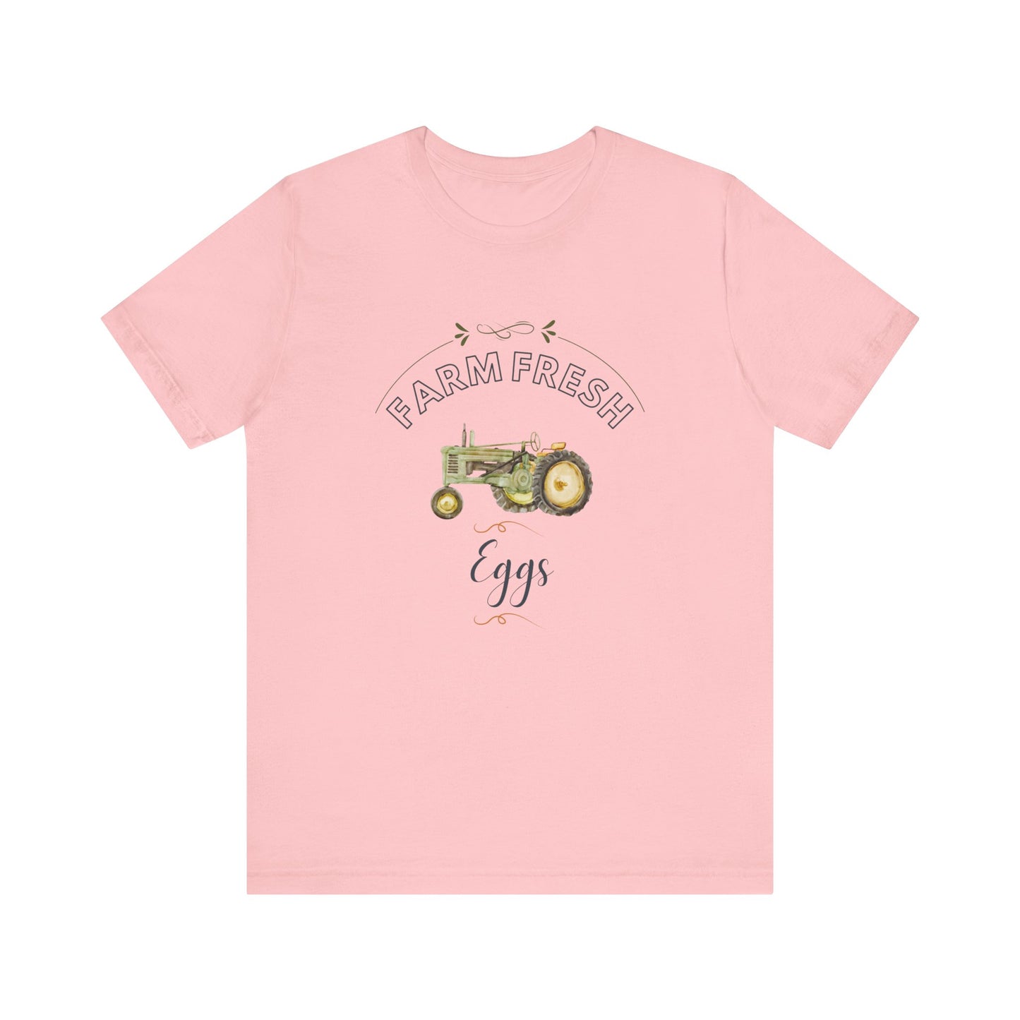 Egg Farm Unisex Tee with Tractor Design