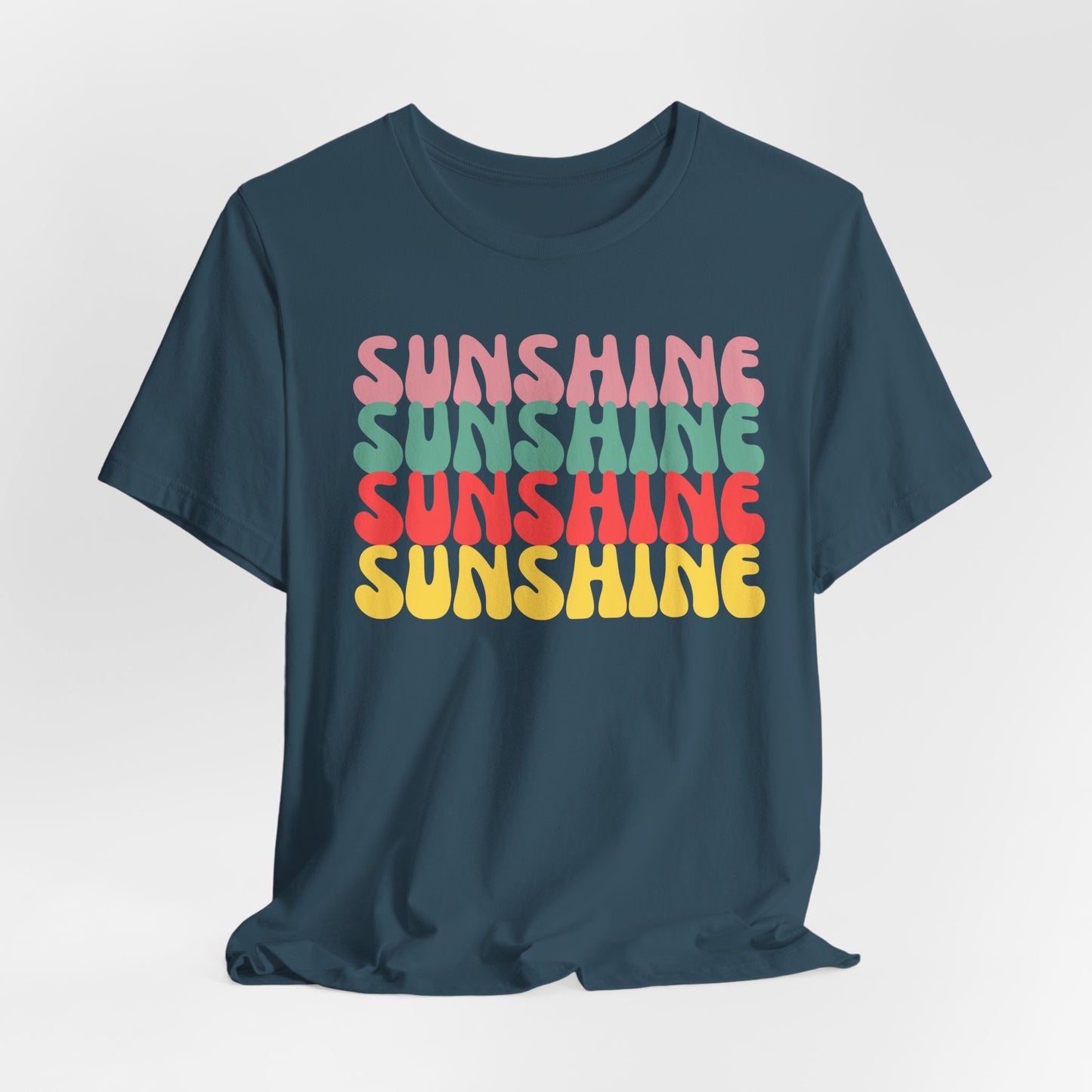 Sunny Vibe Unisex Tee, Summer T-Shirt, Beachwear, Gift for Her, Casual Wear, Fun Graphic Tee