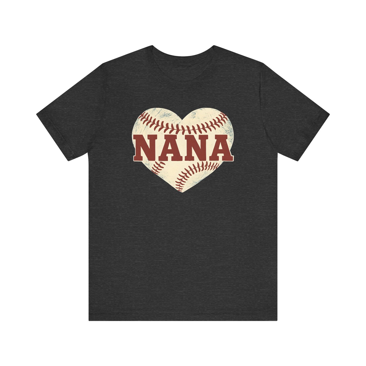 Nana Baseball Heart Tee, Unisex T-Shirt for Grandparents, Gifts for Mother's Day, Soft Cotton Tee, Family Love Shirt