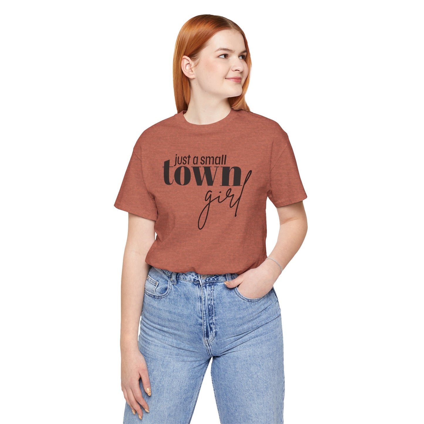 Just a Small Town Girl Tee, Cozy Cotton Shirt Gift, Casual Summer Apparel, Perfect for Birthdays, Country Music Lover Top