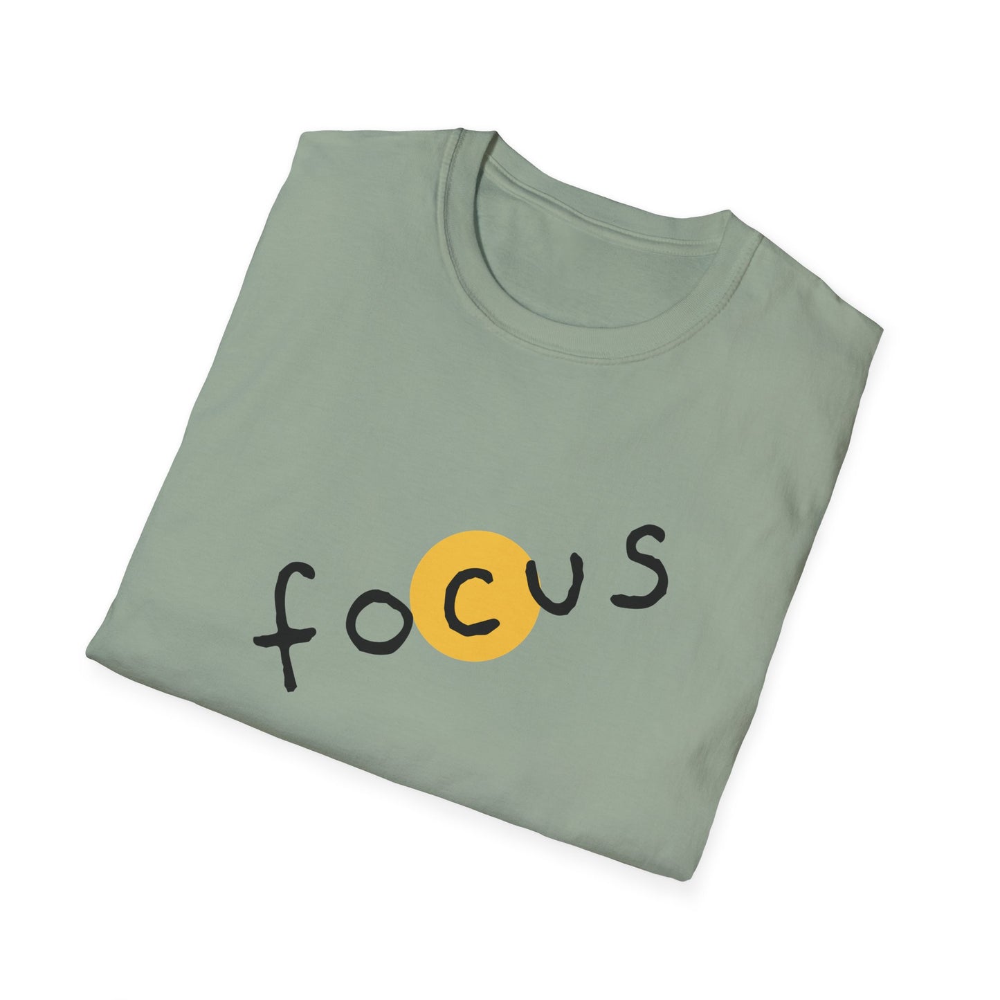 Focus Unisex Softstyle T-Shirt - Casual Wear, Motivational Gift, Inspirational Tee, Everyday Comfort, Unisex Apparel