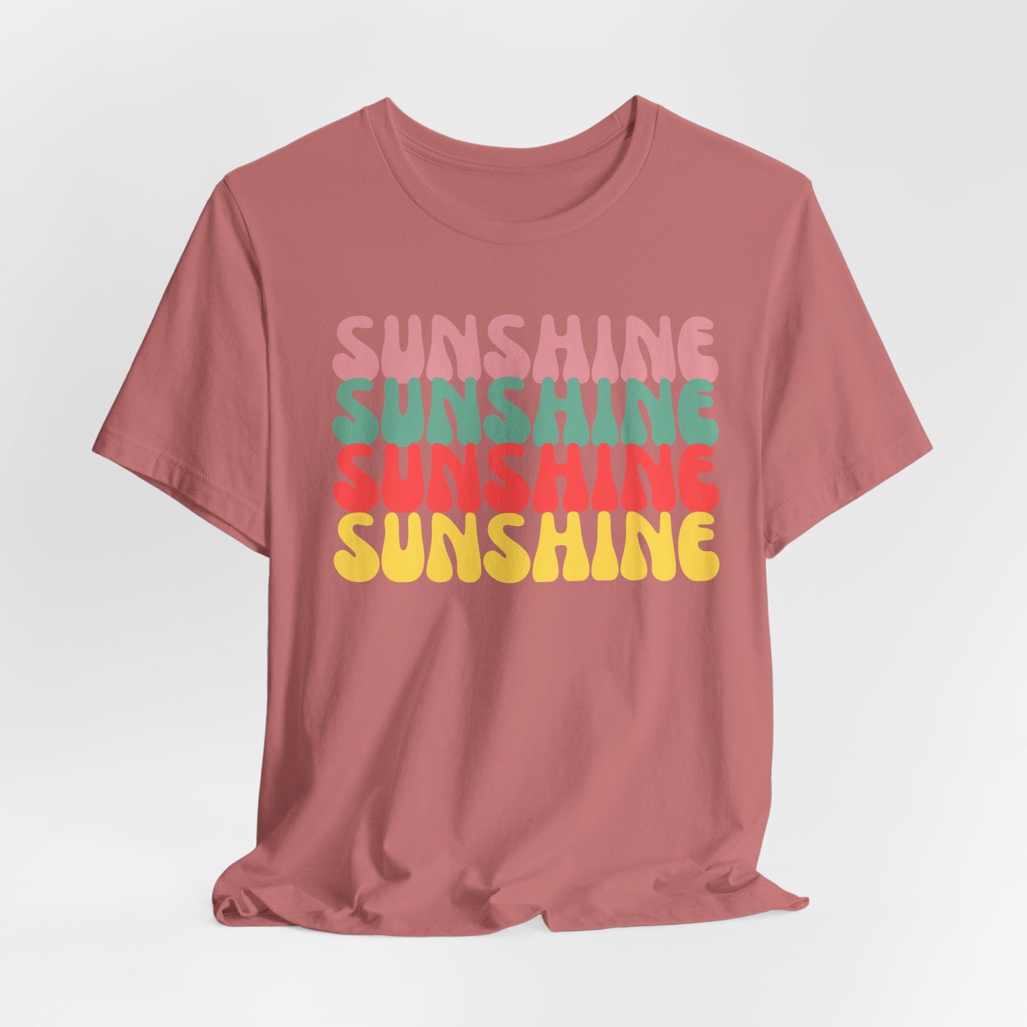 Sunny Vibe Unisex Tee, Summer T-Shirt, Beachwear, Gift for Her, Casual Wear, Fun Graphic Tee