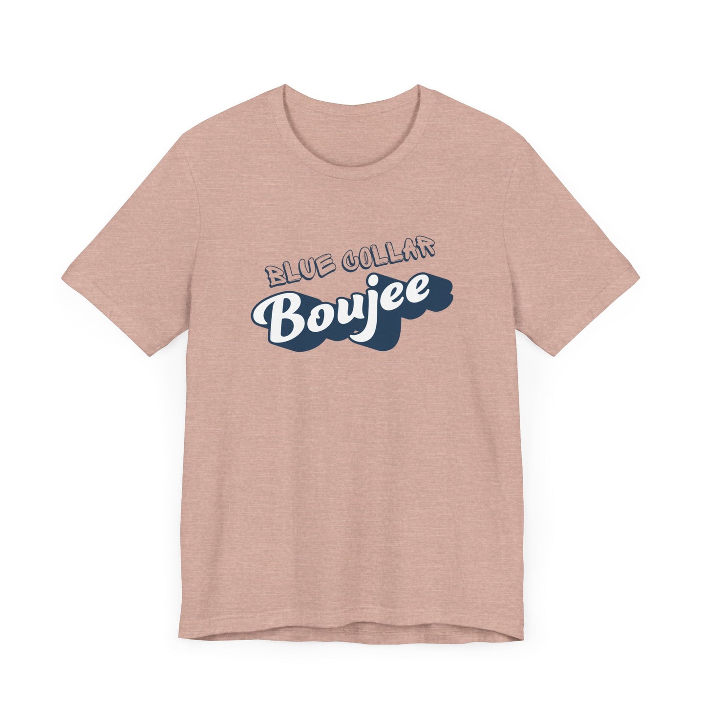 Boujee Blue Collar Unisex Tee, Trendy Graphic Shirt, Casual Wear, Gift for Him/Her, Fun Attire for Themed Parties