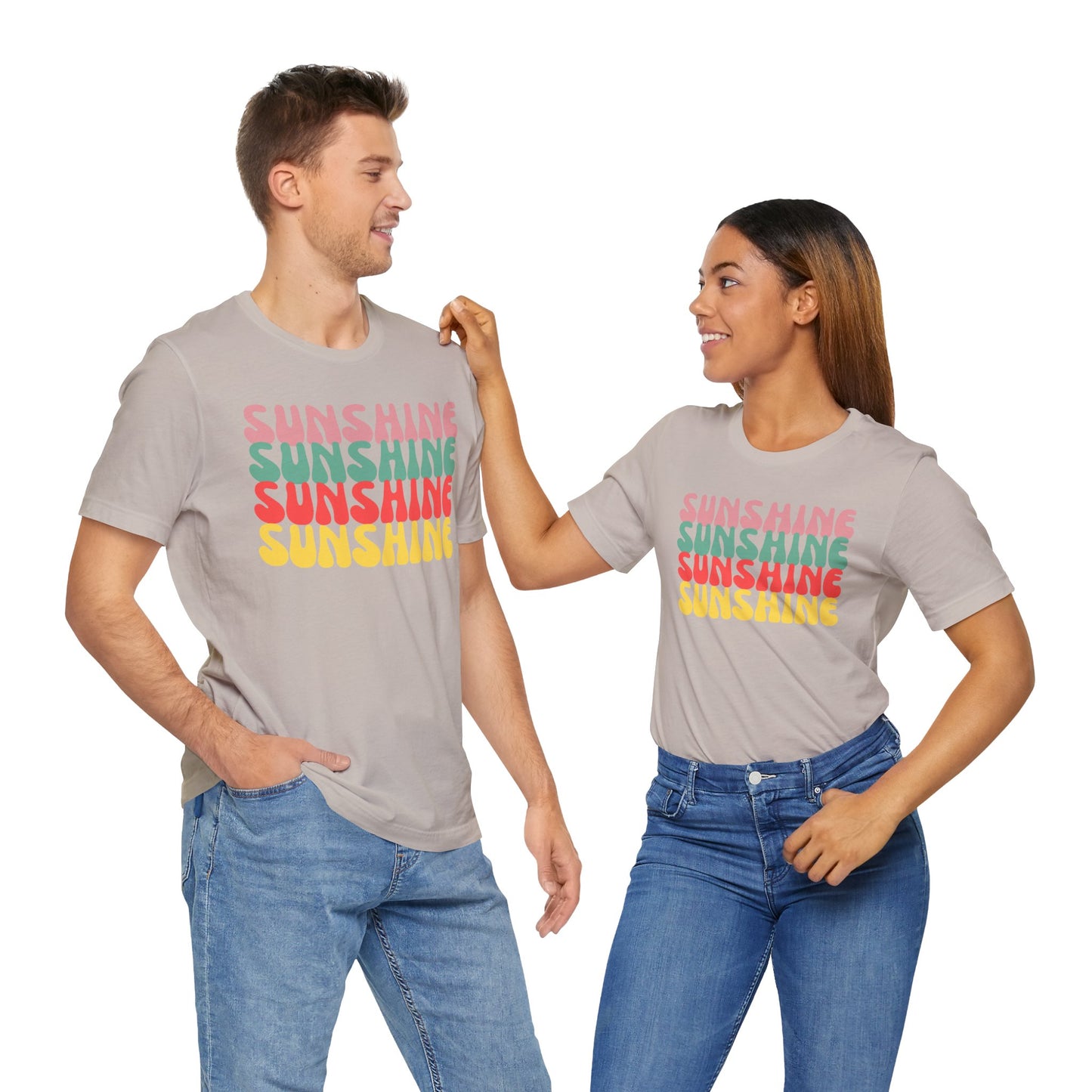 Sunny Vibe Unisex Tee, Summer T-Shirt, Beachwear, Gift for Her, Casual Wear, Fun Graphic Tee