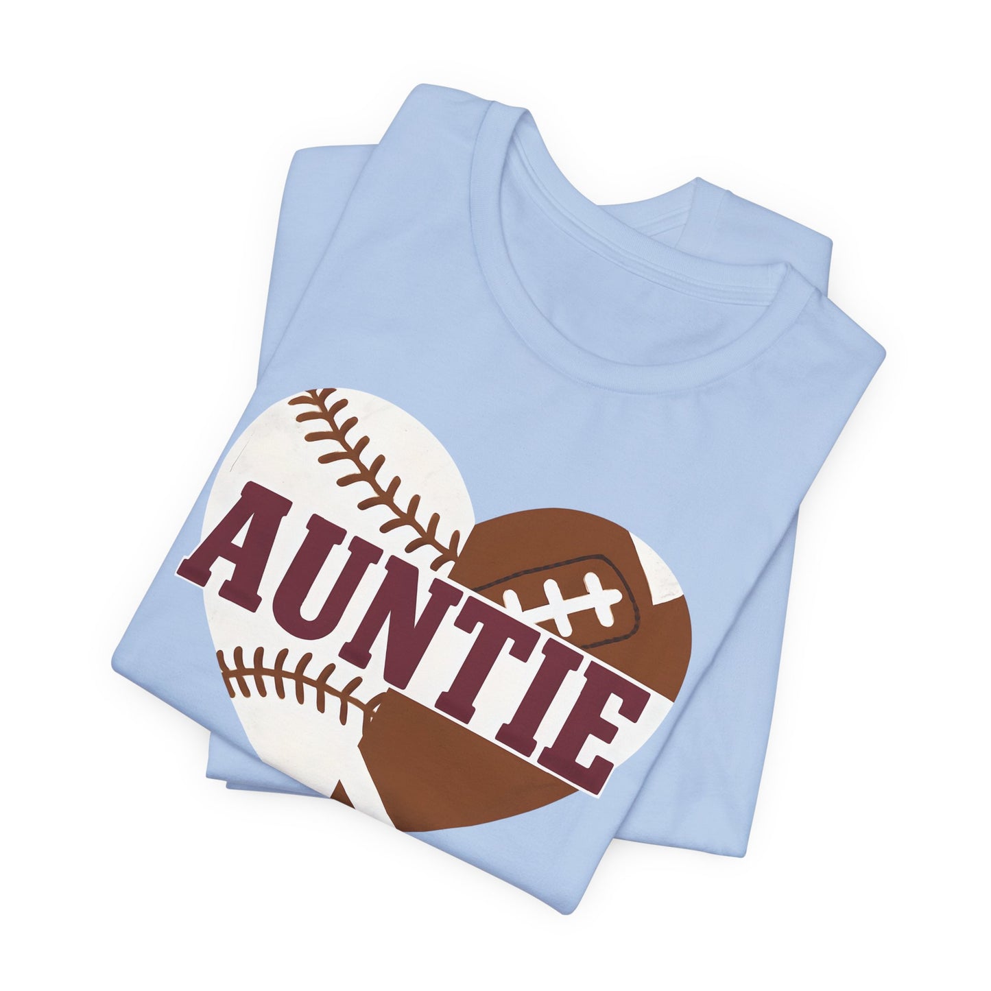 Sporty Auntie Baseball and Football Unisex Tee