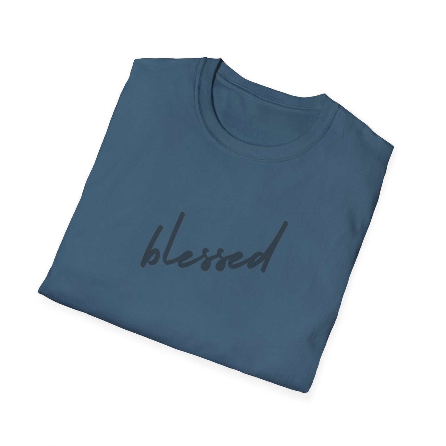 Blessed Unisex Softstyle T-Shirt, Inspirational Tee, Faith-Based Apparel, Positive Vibes Shirt, Gift for Friends, Everyday Wear