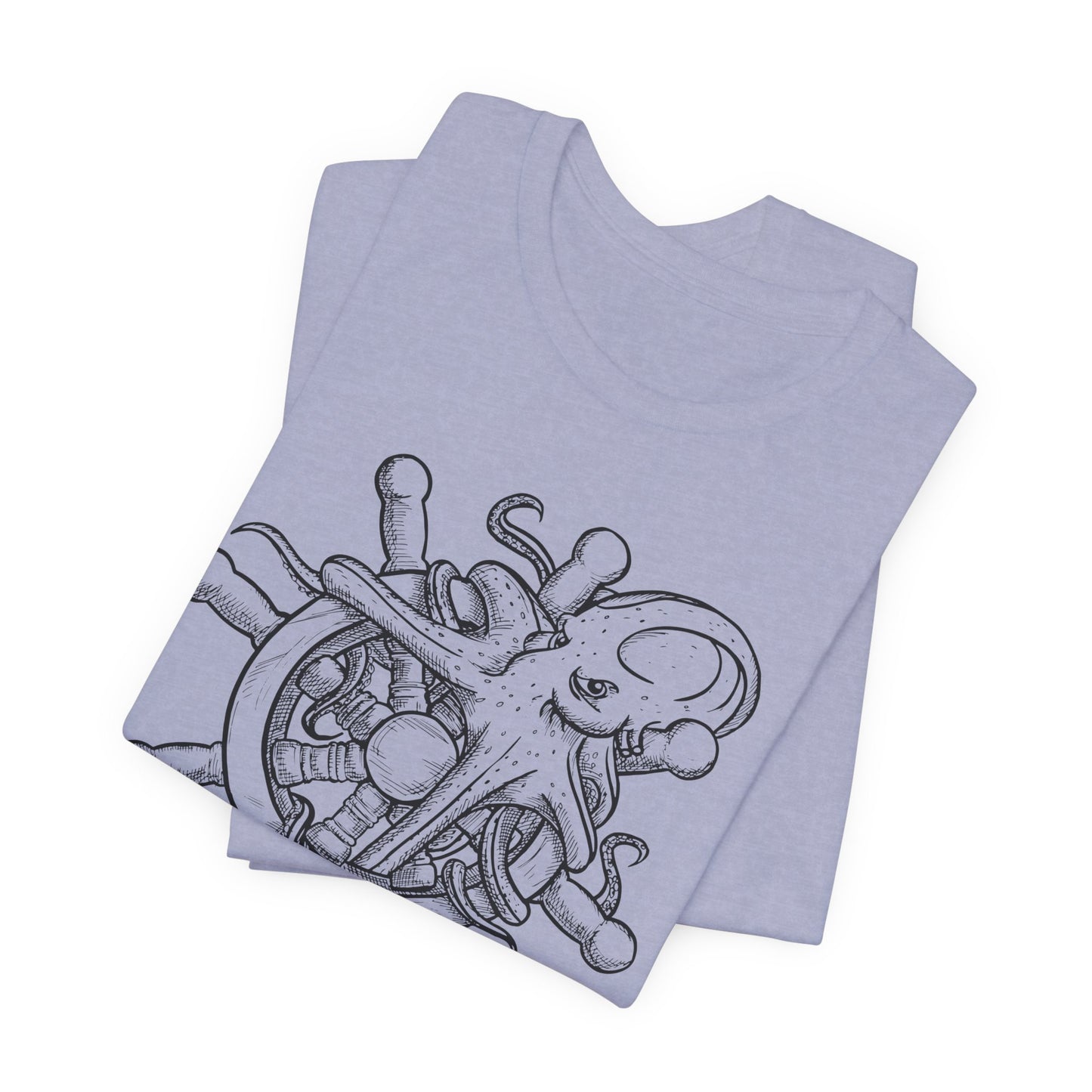 Nautical Octopus Tee, Unisex Short Sleeve Shirt, Ocean Lover Gift, Sea Life T-Shirt, Marine Adventure Apparel, Beach Vibes Wear