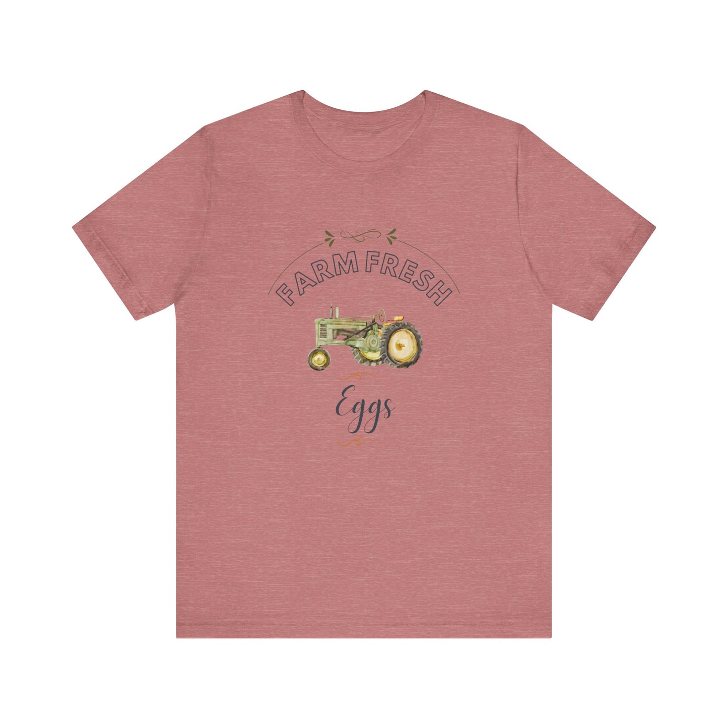 Egg Farm Unisex Tee with Tractor Design