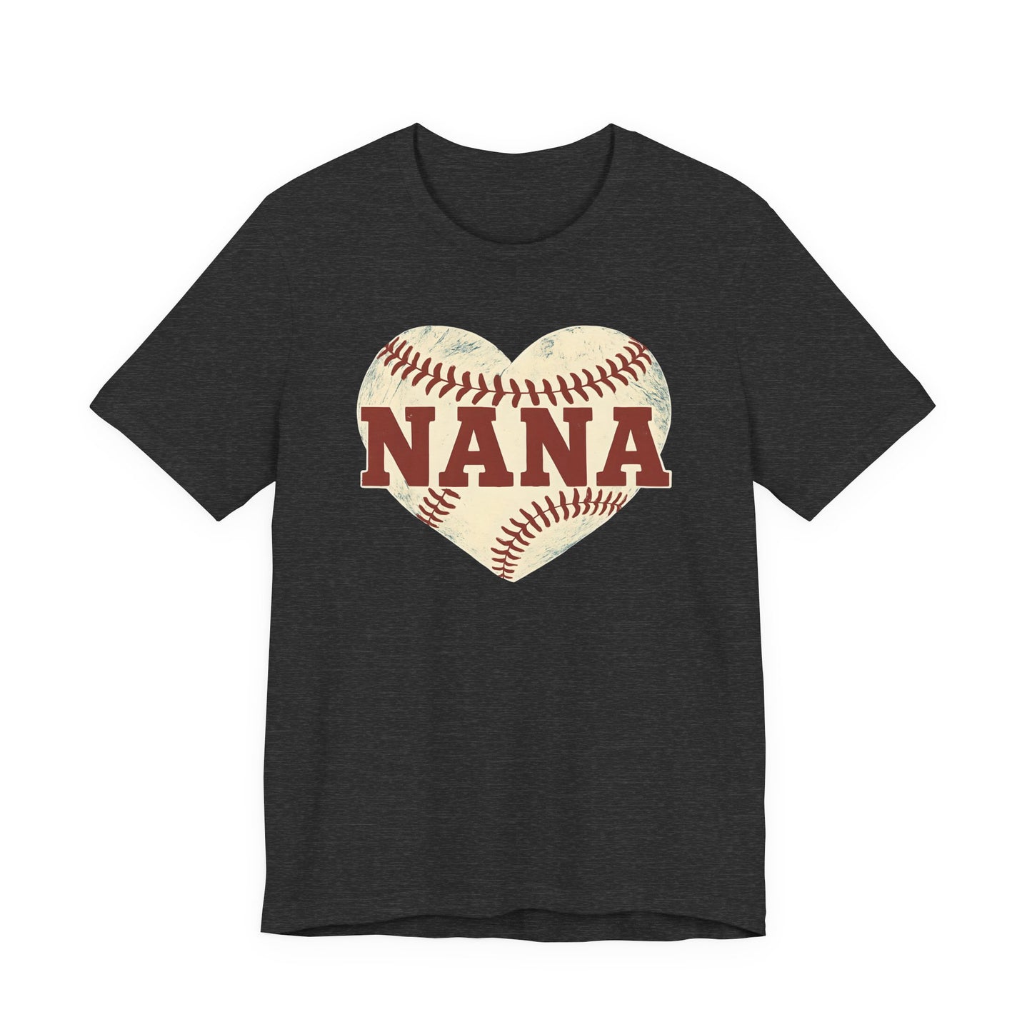 Nana Baseball Heart Tee, Unisex T-Shirt for Grandparents, Gifts for Mother's Day, Soft Cotton Tee, Family Love Shirt