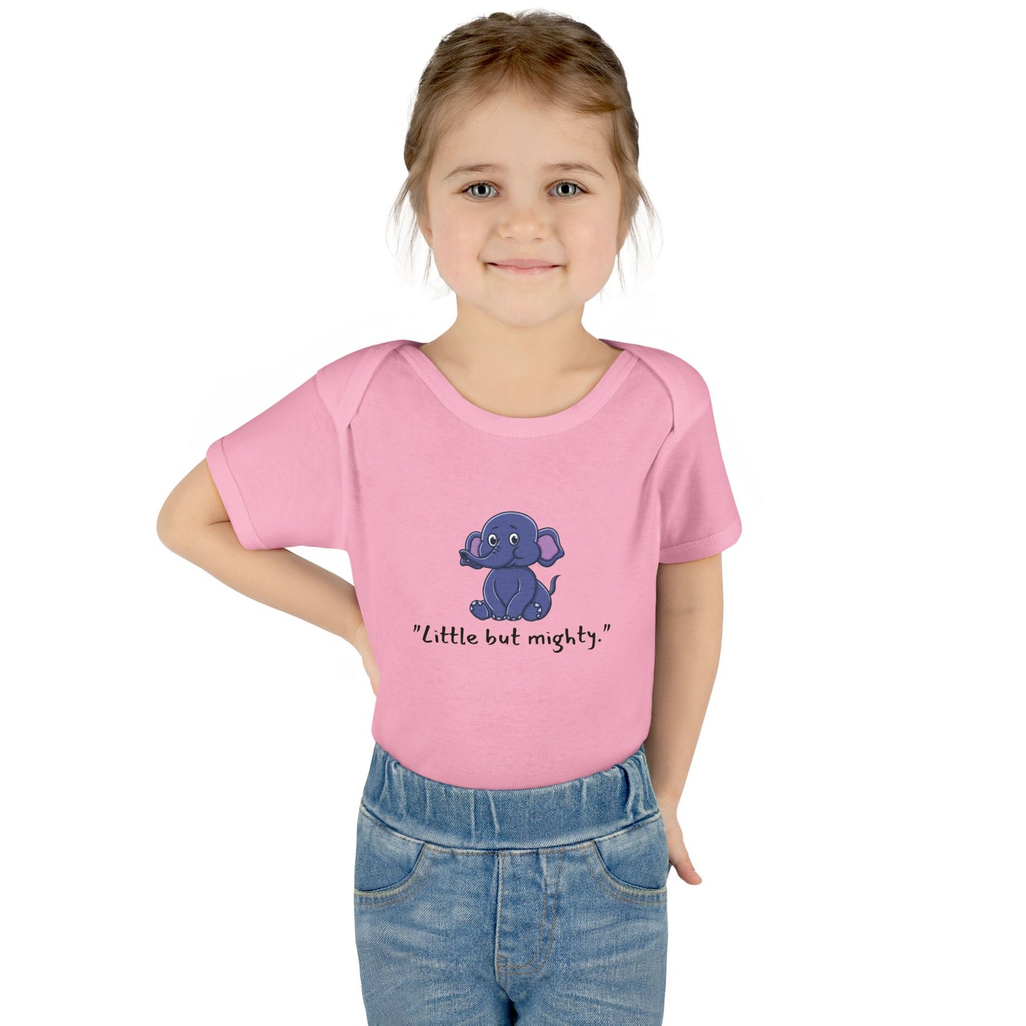 Baby Bodysuit - Little But Mighty Elephant