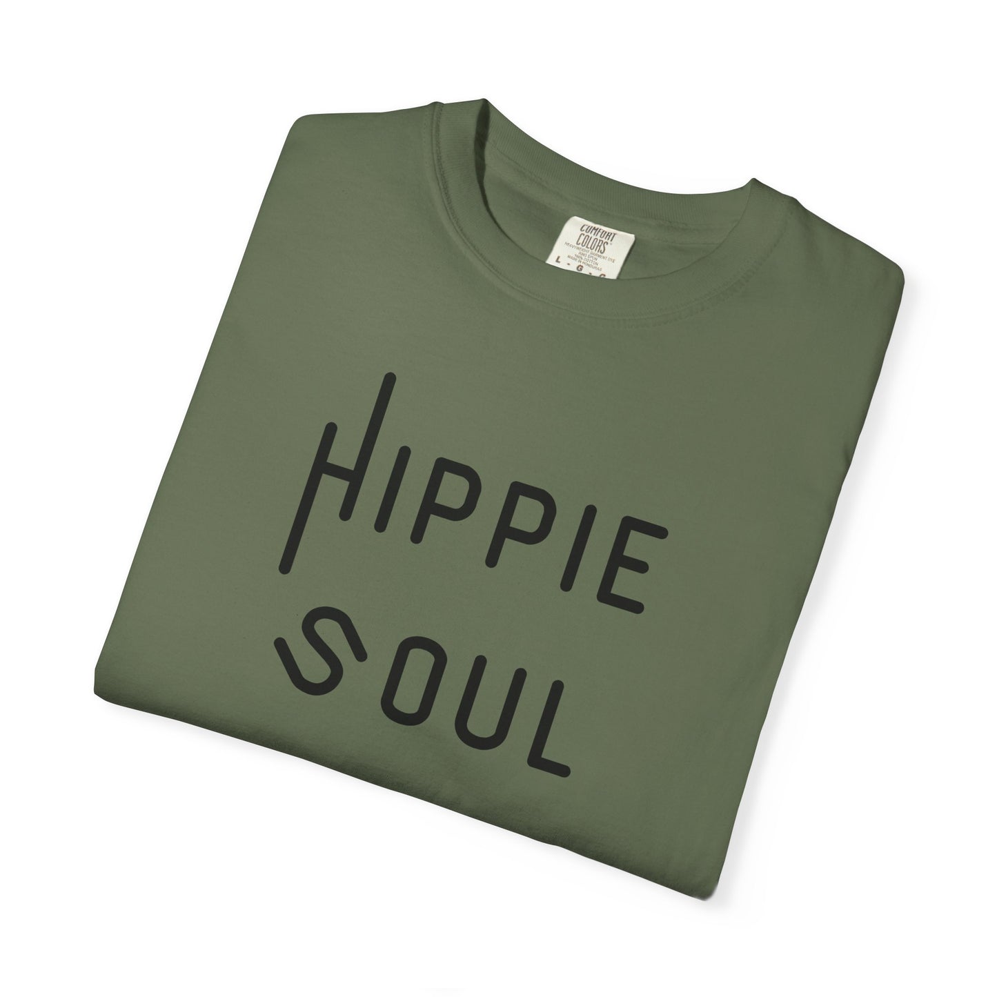 Hippie Soul T-shirt, Unisex Garment-Dyed Tee, Boho Style Shirt, Casual Summer Wear, Gift for Free Spirits, Festival Fashion