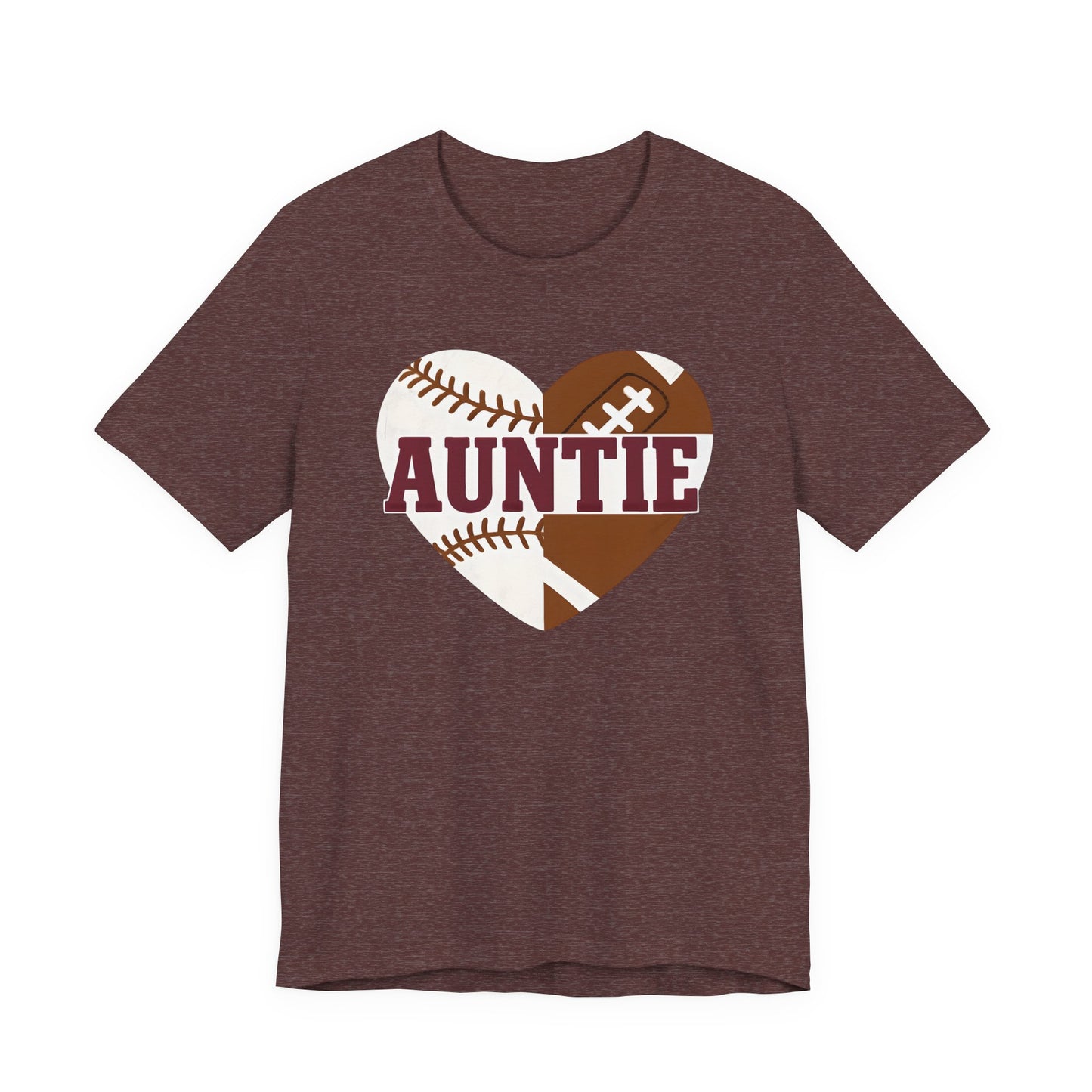Sporty Auntie Baseball and Football Unisex Tee