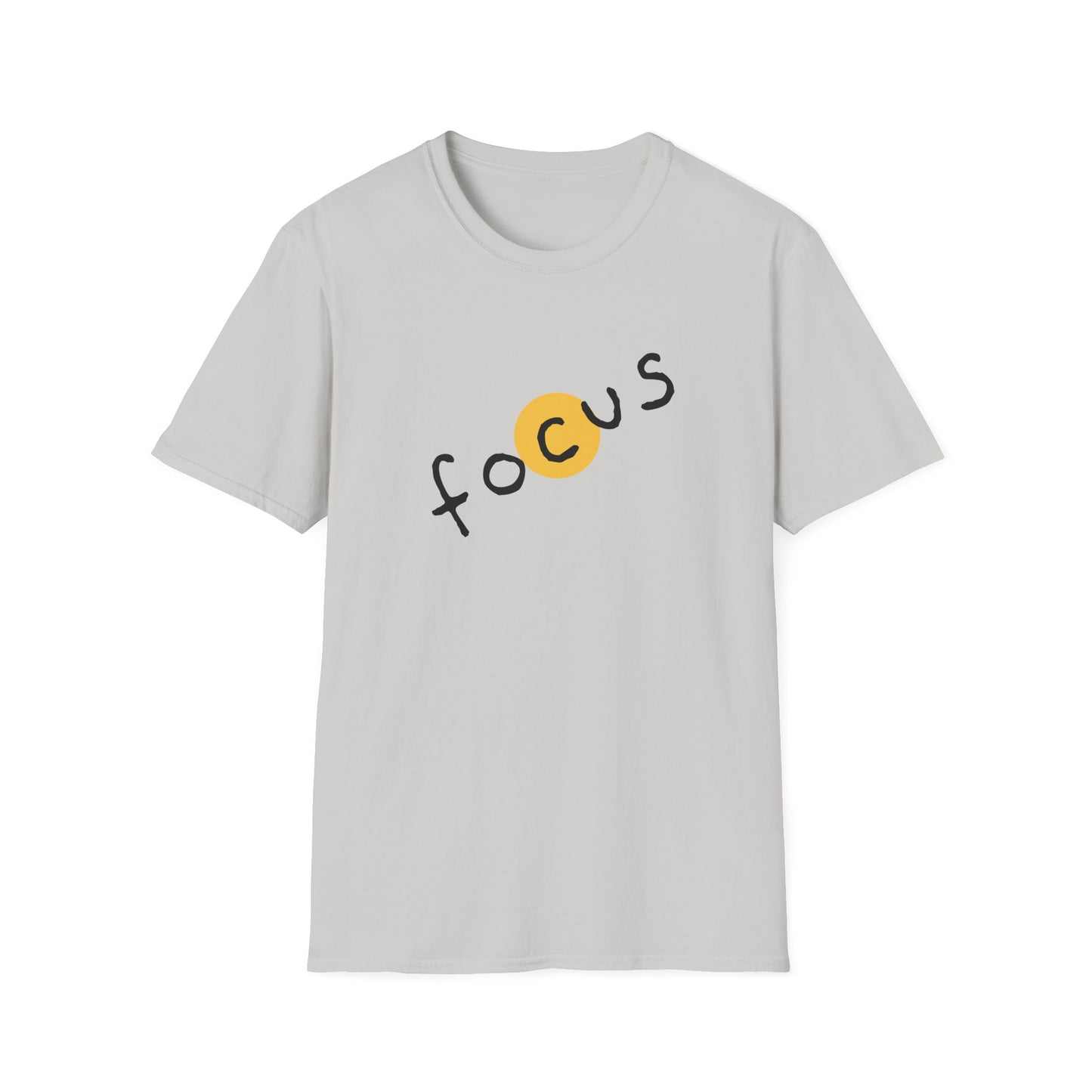 Focus Unisex Softstyle T-Shirt - Casual Wear, Motivational Gift, Inspirational Tee, Everyday Comfort, Unisex Apparel