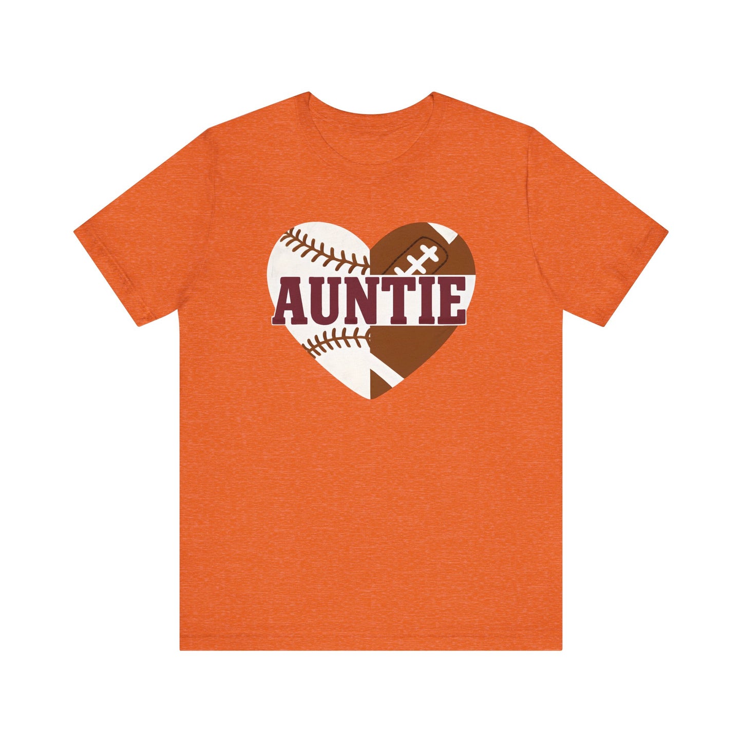 Sporty Auntie Baseball and Football Unisex Tee