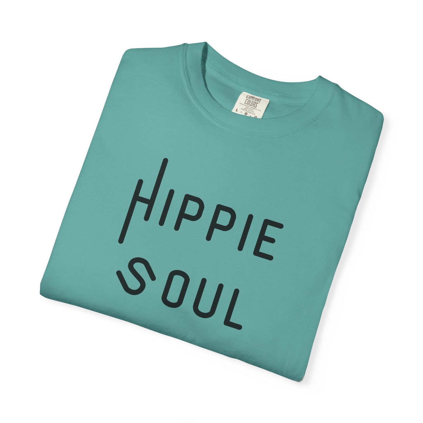 Hippie Soul T-shirt, Unisex Garment-Dyed Tee, Boho Style Shirt, Casual Summer Wear, Gift for Free Spirits, Festival Fashion