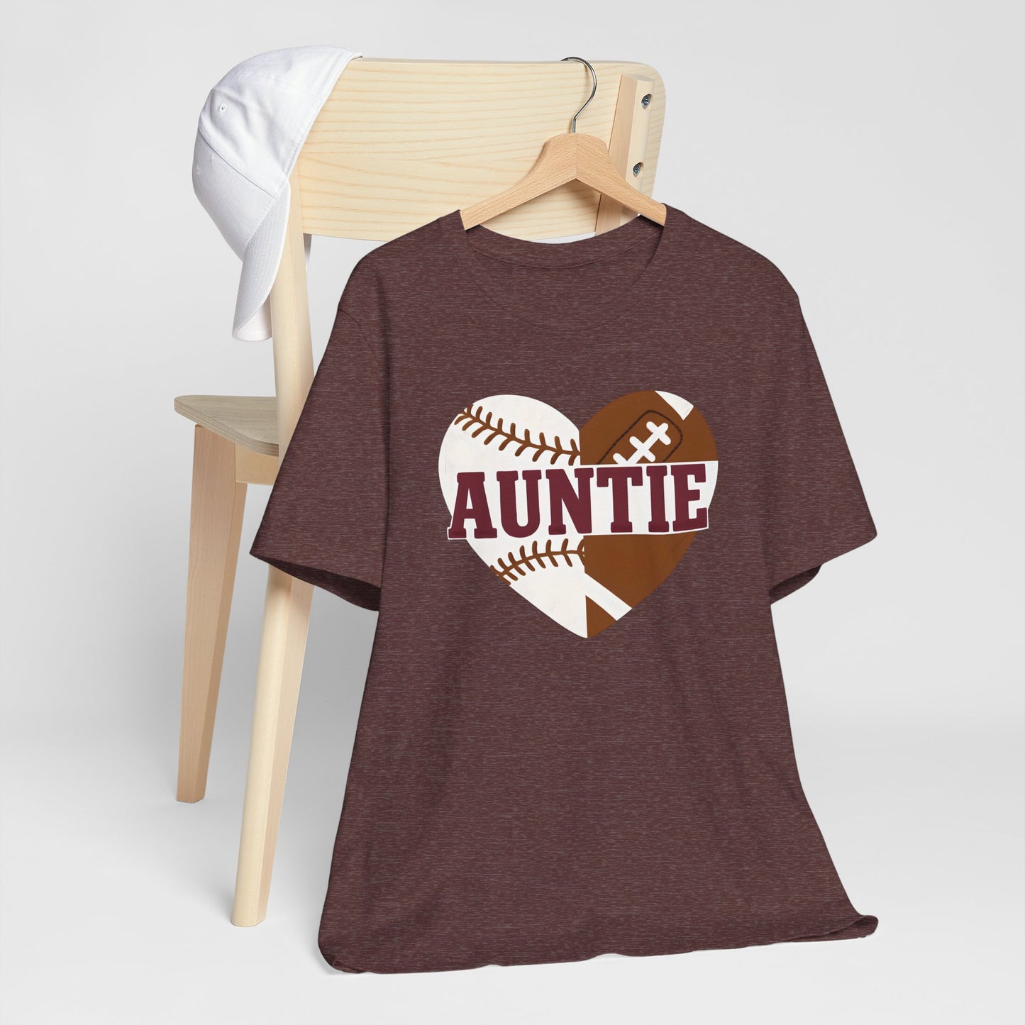 Sporty Auntie Baseball and Football Unisex Tee