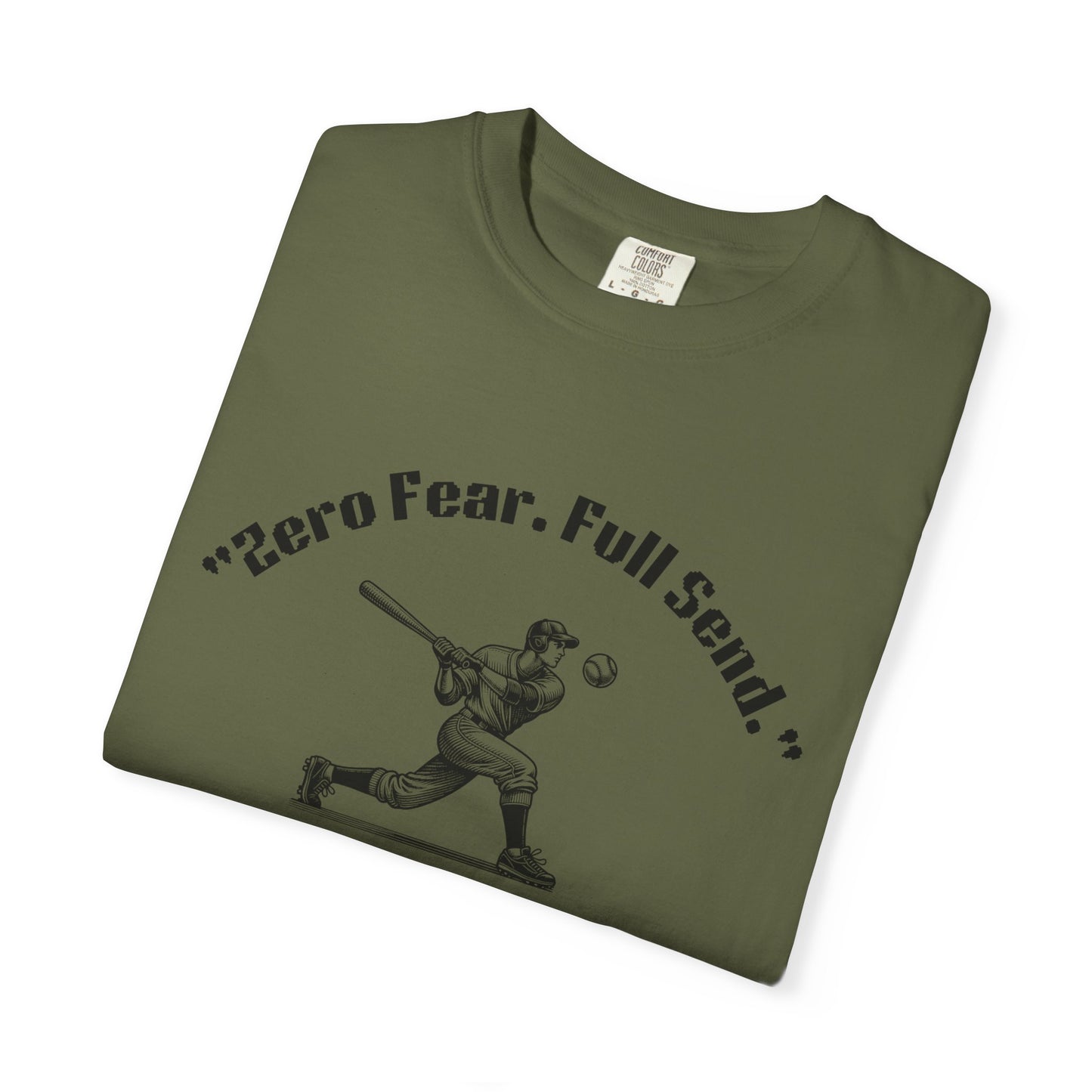 Youth Garment-Dyed T-shirt Zero Fear Full Send Moto Tee