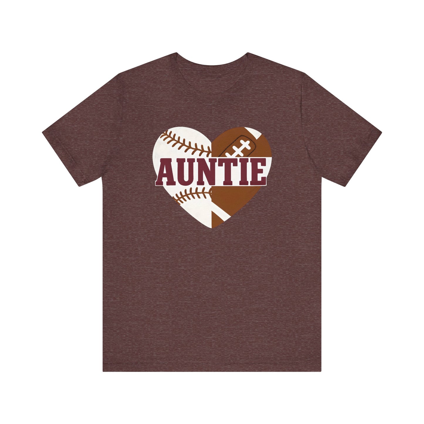 Sporty Auntie Baseball and Football Unisex Tee
