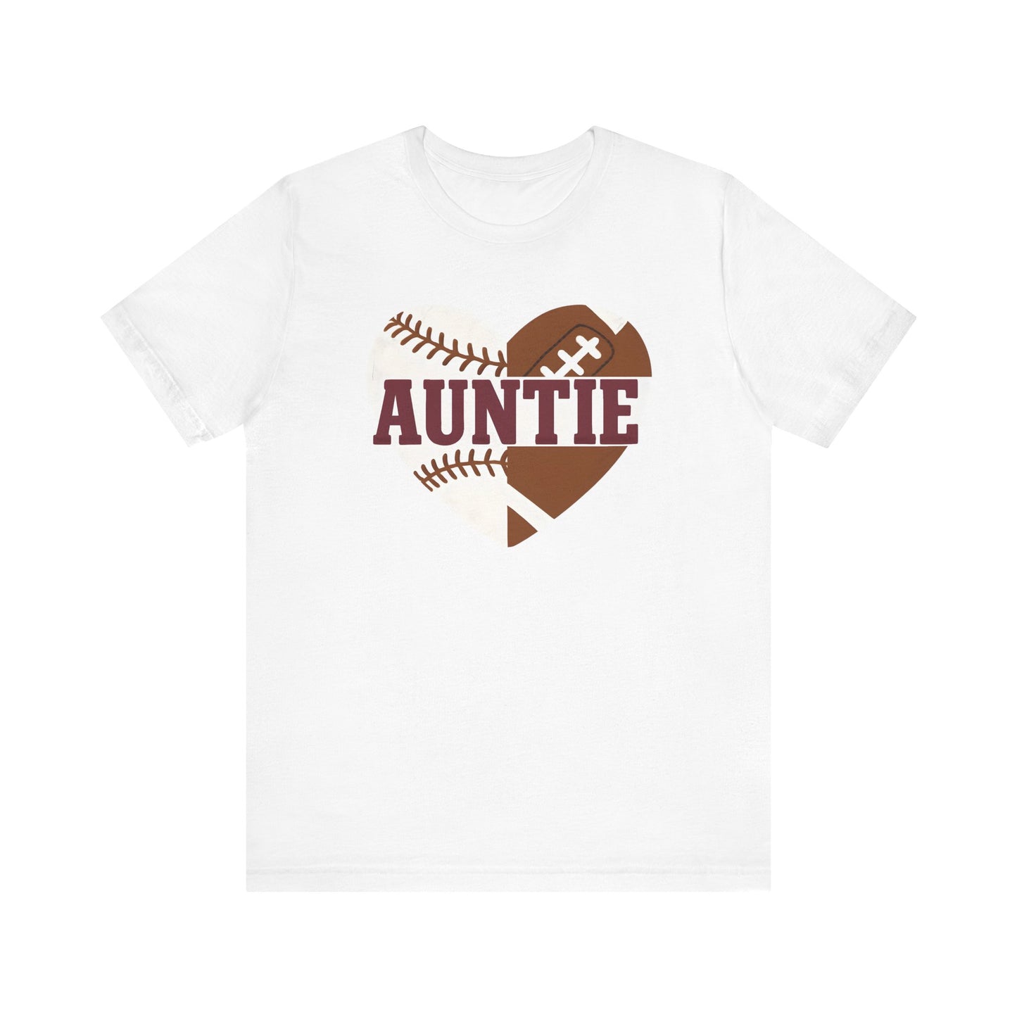 Sporty Auntie Baseball and Football Unisex Tee