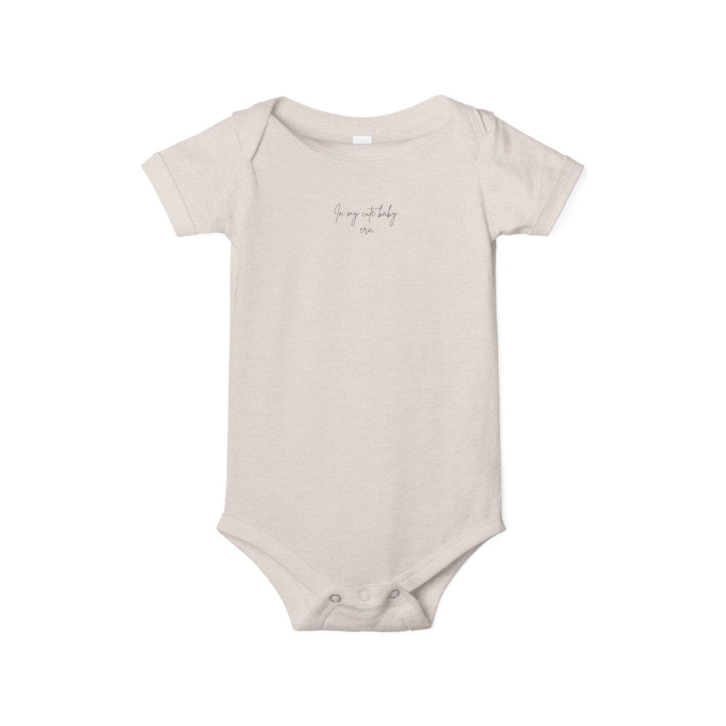 Pink Infant Jersey One Piece - " In my cute Baby ere phase" Soft Baby Bodysuit, Cute Newborn Outfit, Baby Shower Gift, Comfortable Everyday Wear, Little One Apparel