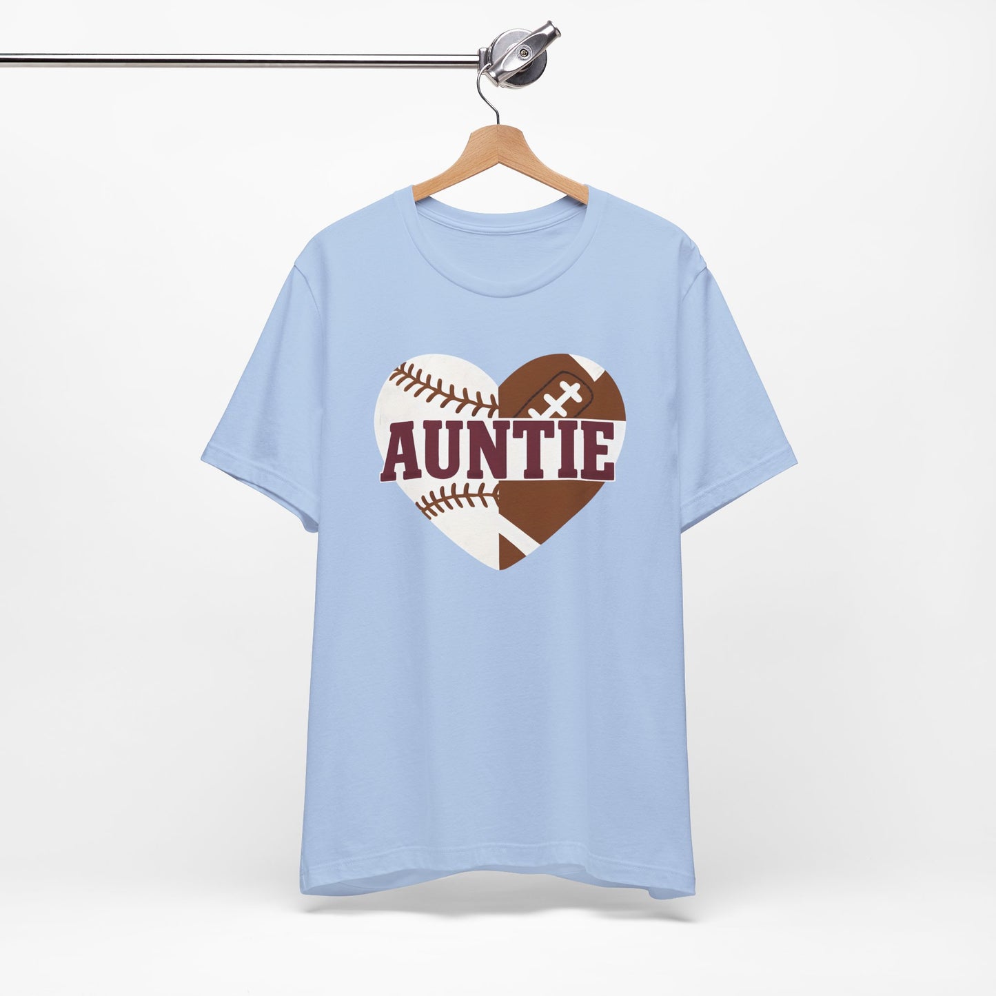 Sporty Auntie Baseball and Football Unisex Tee