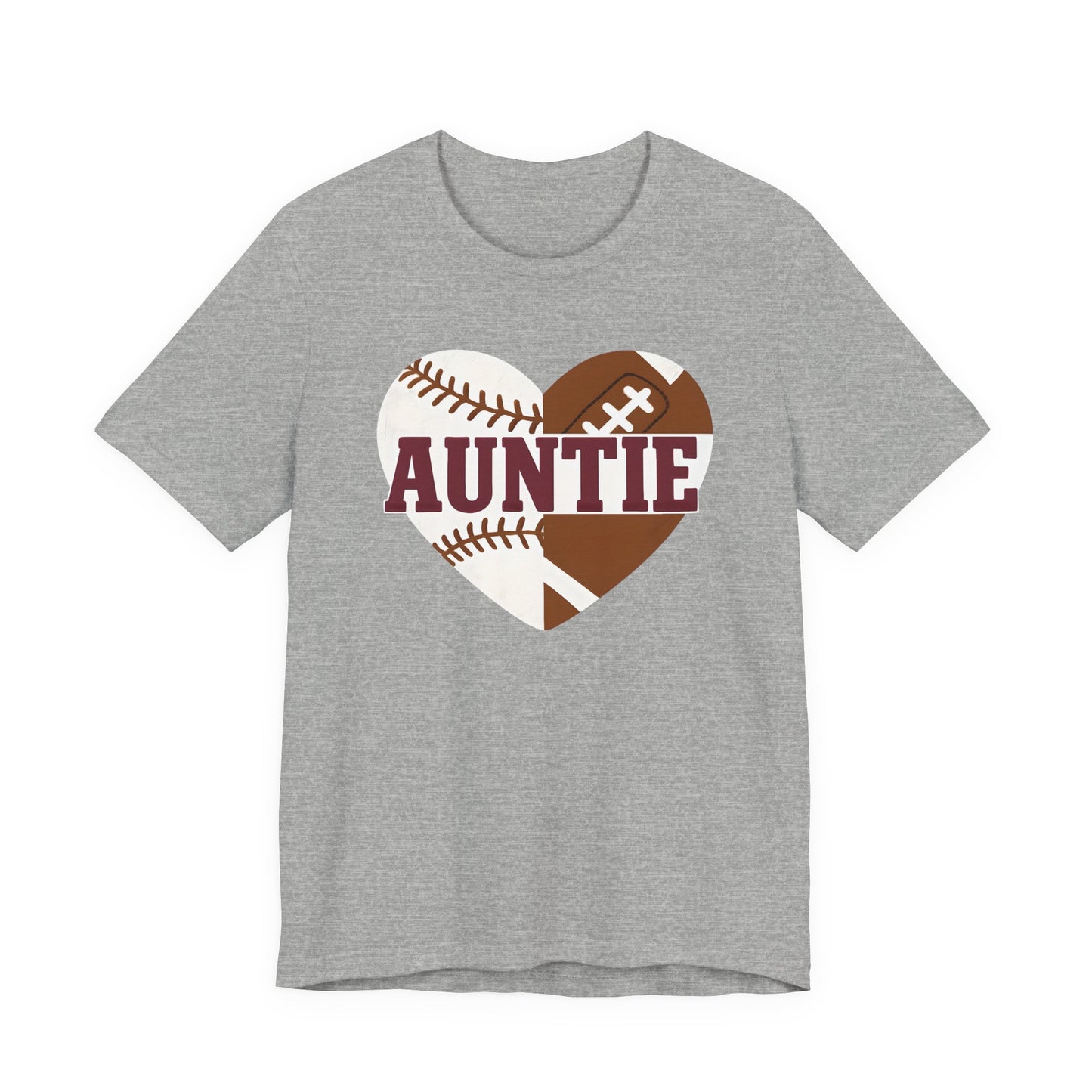 Sporty Auntie Baseball and Football Unisex Tee
