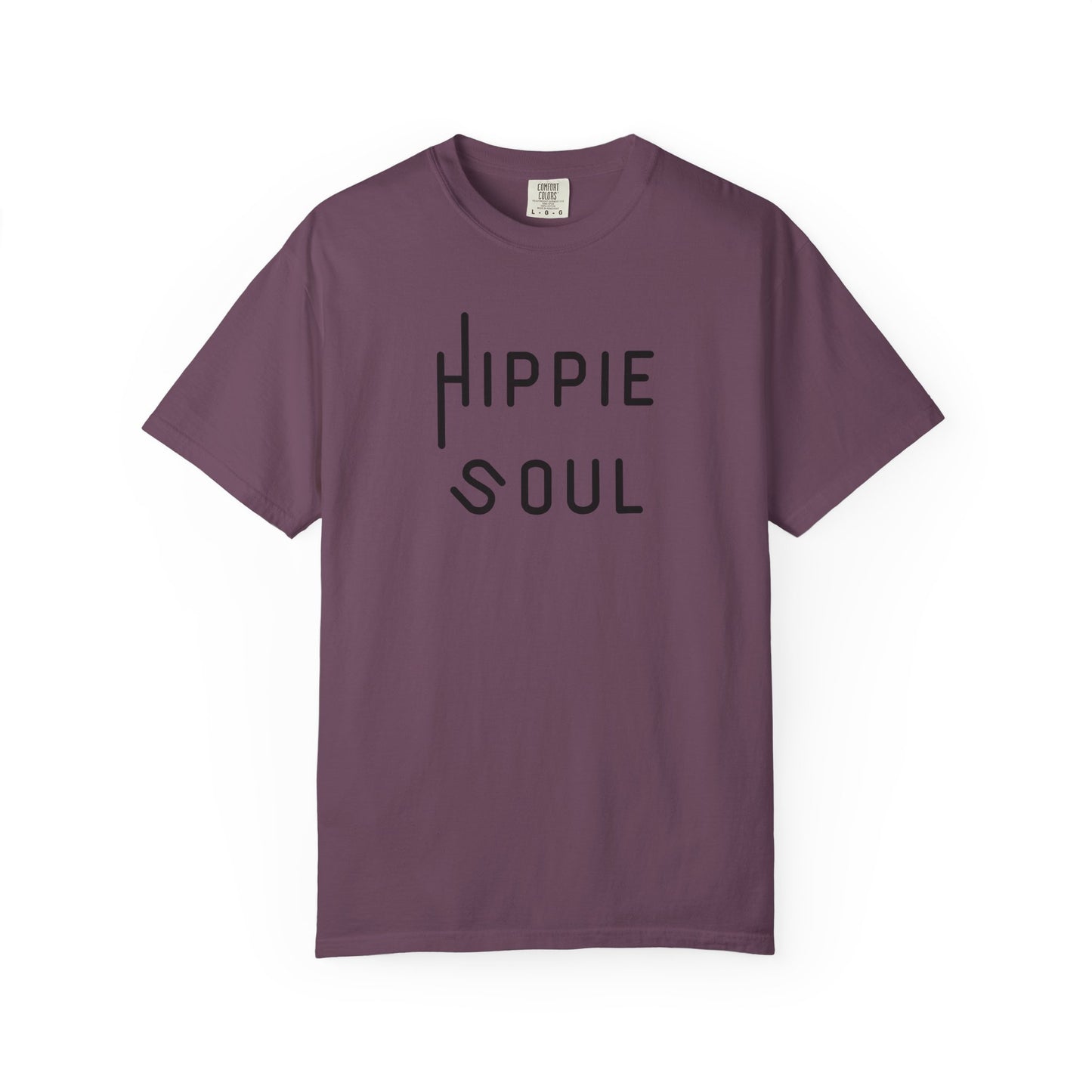 Hippie Soul T-shirt, Unisex Garment-Dyed Tee, Boho Style Shirt, Casual Summer Wear, Gift for Free Spirits, Festival Fashion