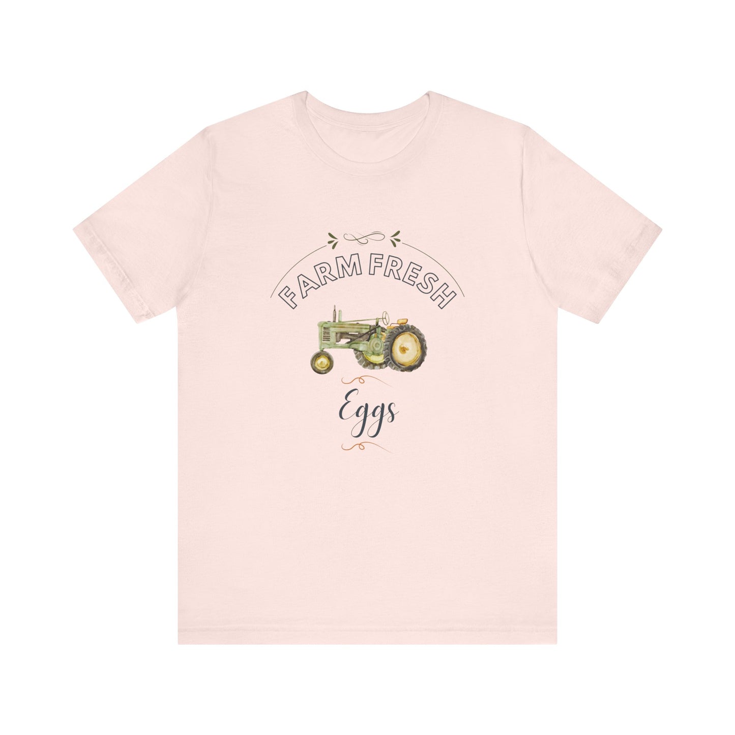 Egg Farm Unisex Tee with Tractor Design