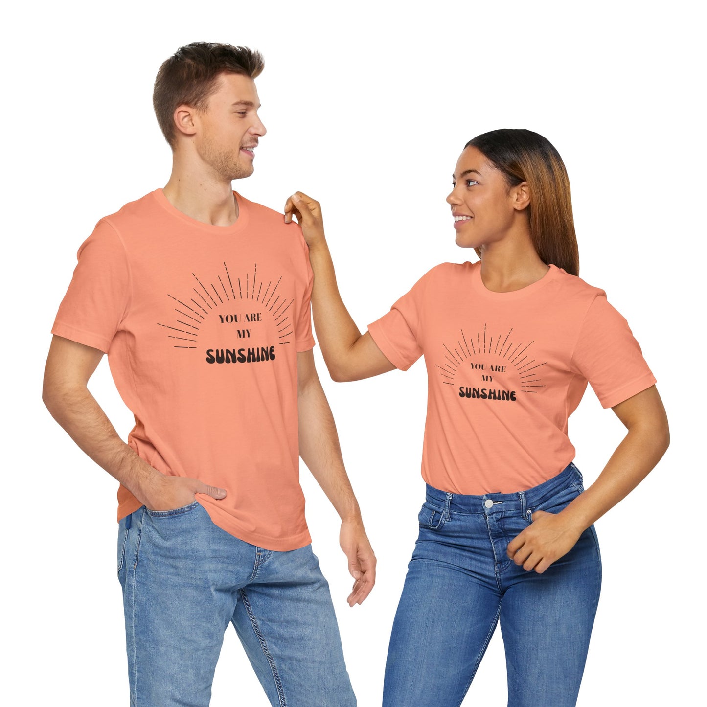 You Are My Sunshine Unisex Tee - Cute Gift, Casual Wear, Summer Style, Family Matching, Positive Message Shirt