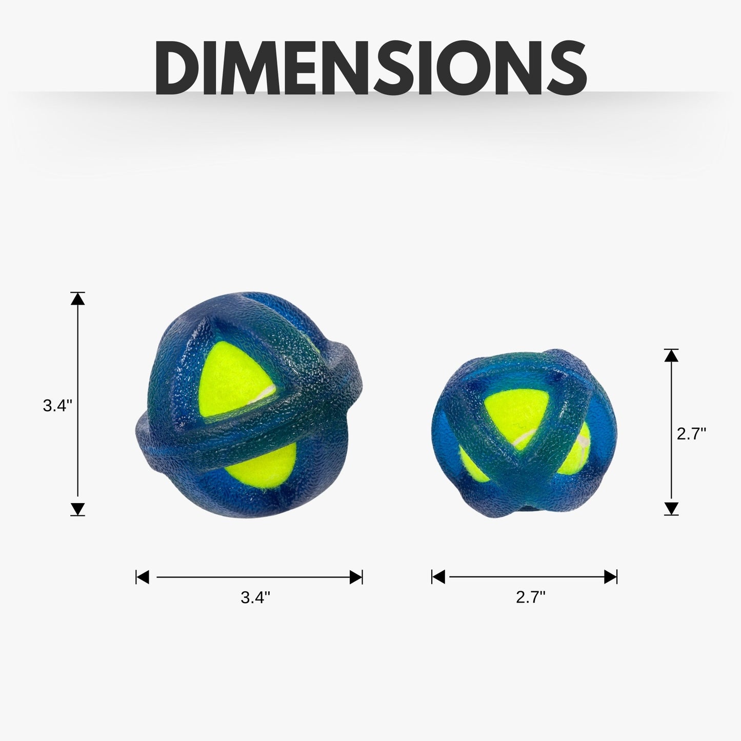 Country Living TPR-Coated Agility Tennis Ball Dog Toy – Durable & Pet-Safe