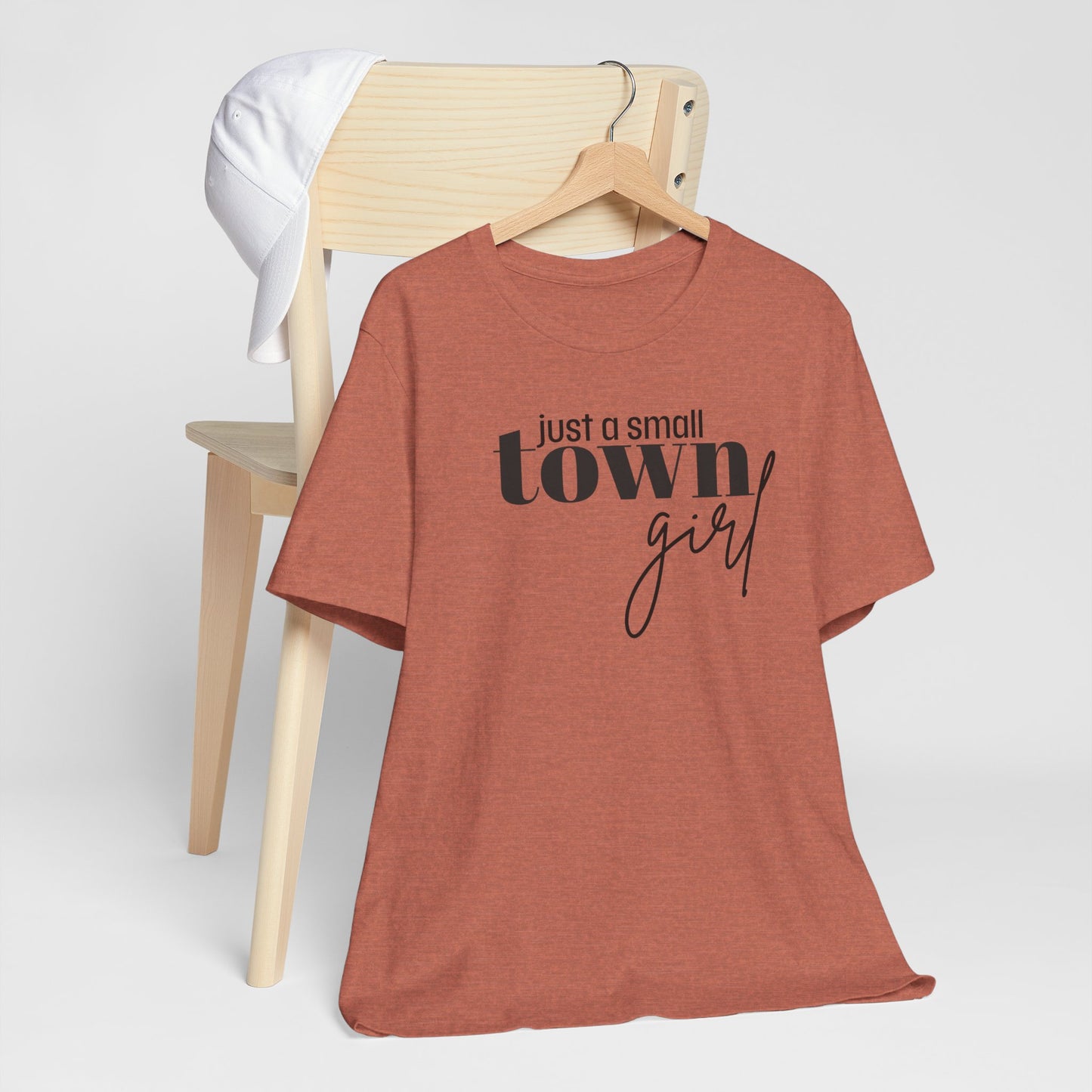 Just a Small Town Girl Tee, Cozy Cotton Shirt Gift, Casual Summer Apparel, Perfect for Birthdays, Country Music Lover Top