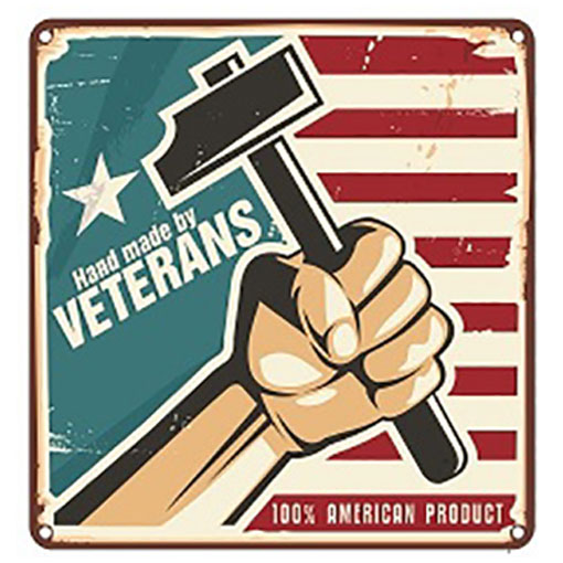 Flag Display Case Veterans with Personalized Plaque