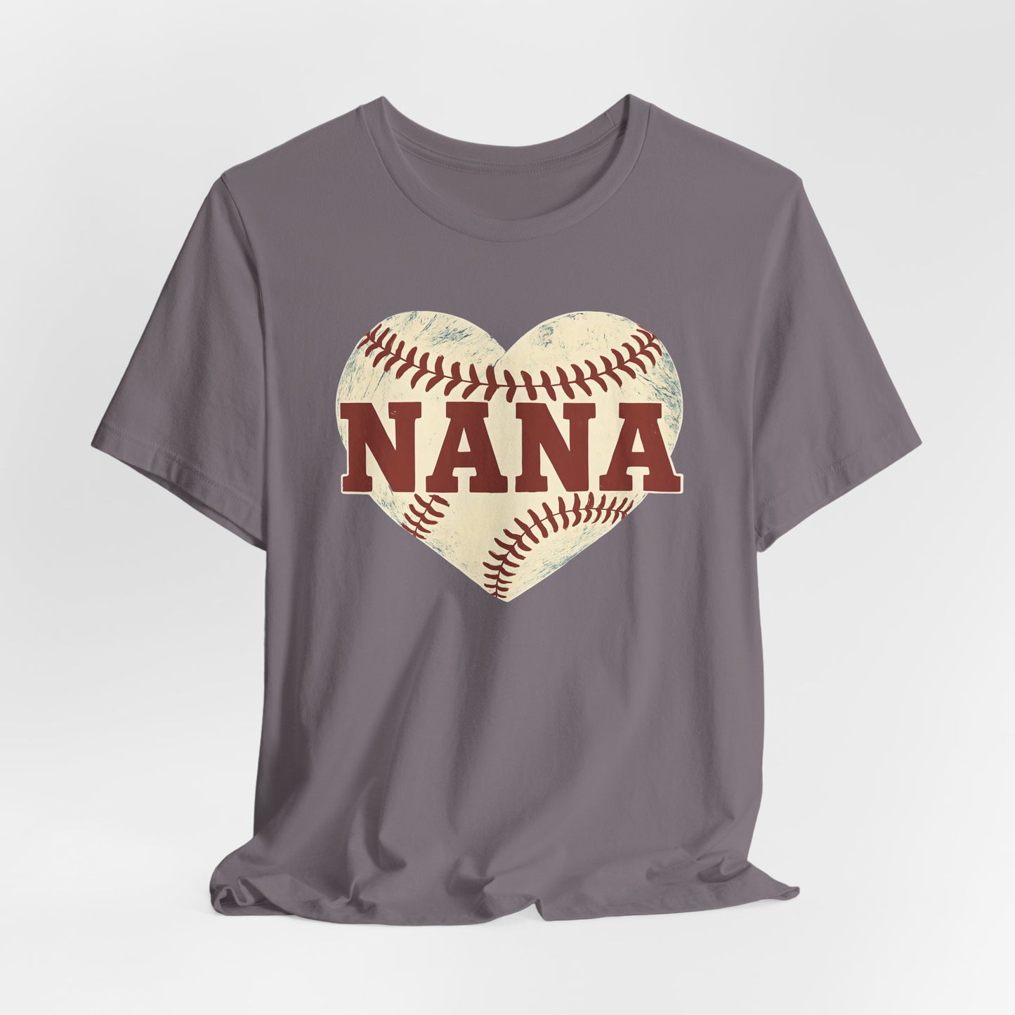 Nana Baseball Heart Tee, Unisex T-Shirt for Grandparents, Gifts for Mother's Day, Soft Cotton Tee, Family Love Shirt