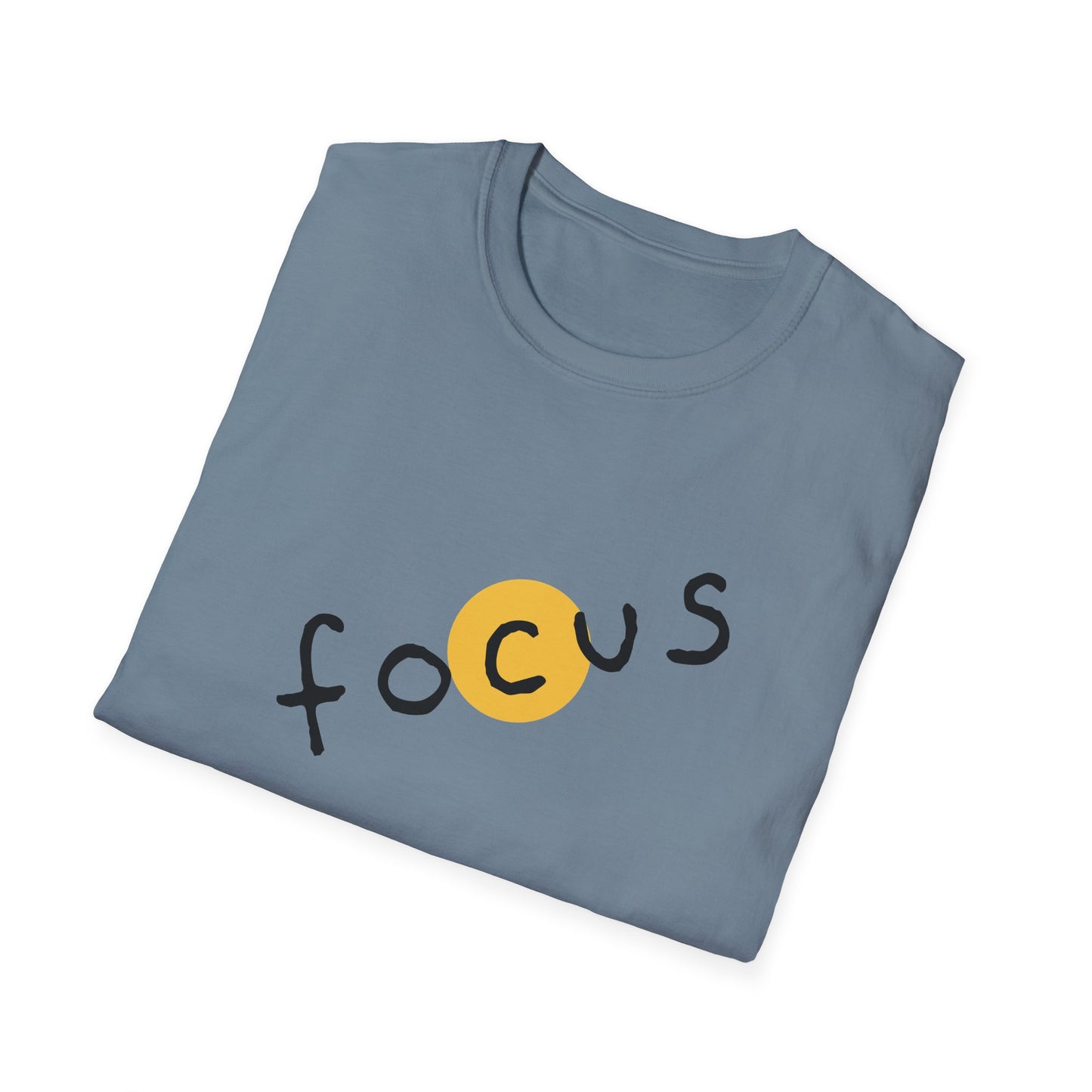 Focus Unisex Softstyle T-Shirt - Casual Wear, Motivational Gift, Inspirational Tee, Everyday Comfort, Unisex Apparel