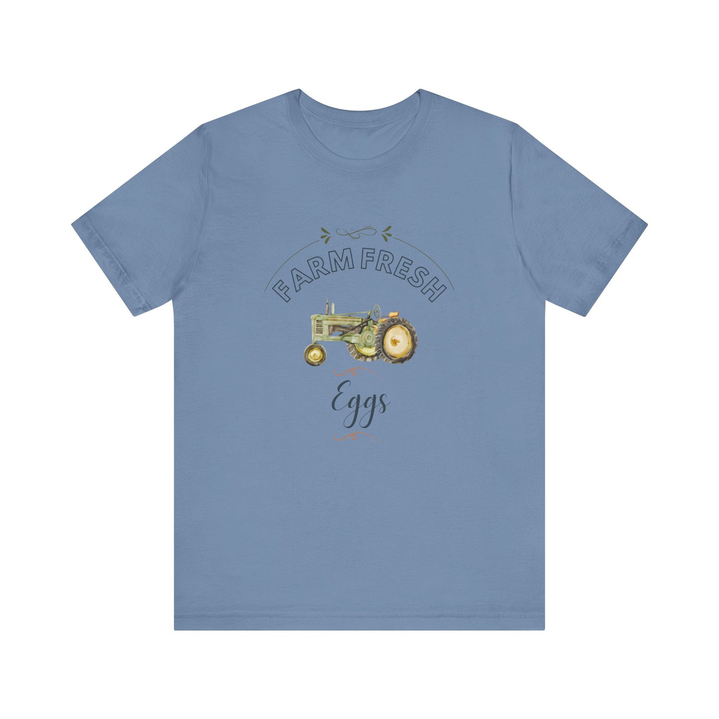 Egg Farm Unisex Tee with Tractor Design
