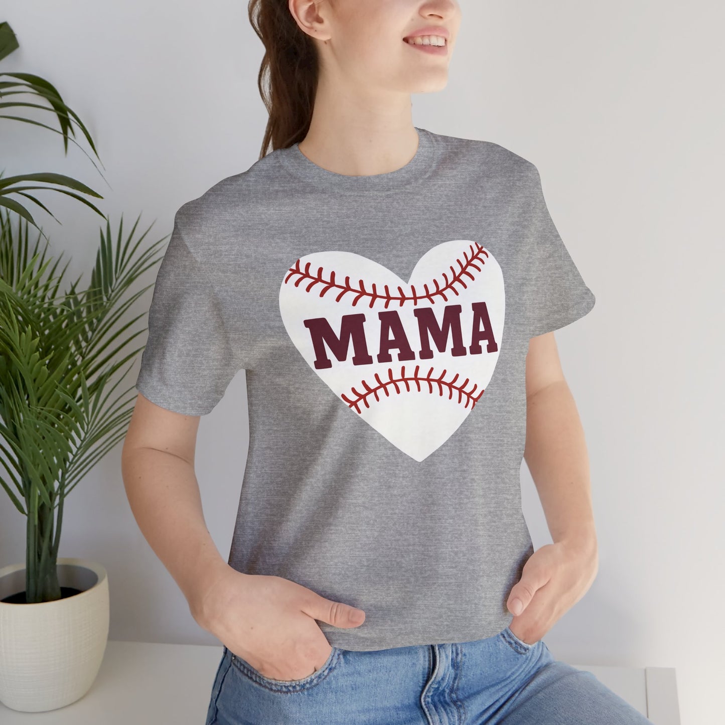 Baseball Mama Tee, Soft Unisex Tee for Baseball Moms, Sports Shirt, Gift for Mother’s Day, Casual Wear, Family Game Day