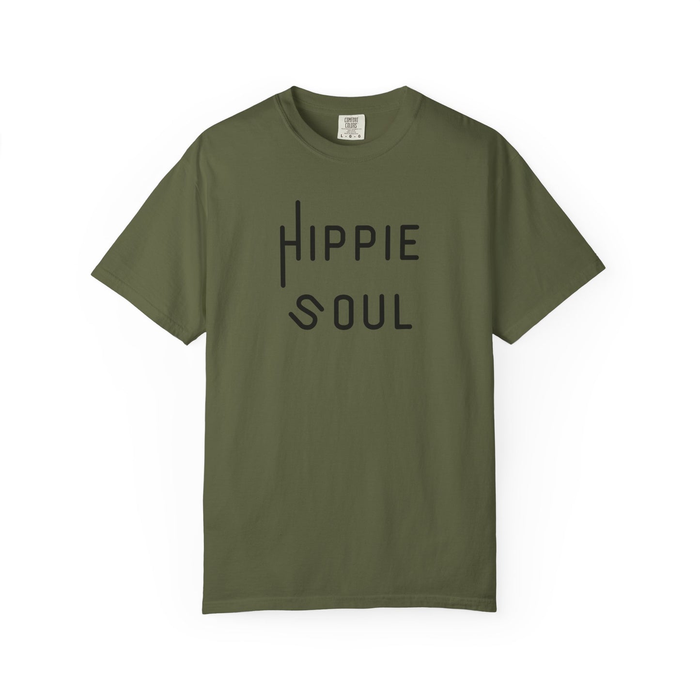 Hippie Soul T-shirt, Unisex Garment-Dyed Tee, Boho Style Shirt, Casual Summer Wear, Gift for Free Spirits, Festival Fashion