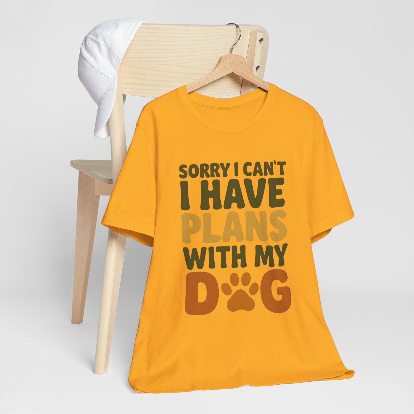 Dog Lover Tee, Sorry I Can't Plans with My Dog Shirt, Pet Owner Gift, Cute Dog Mom Shirt, Casual Outing Top