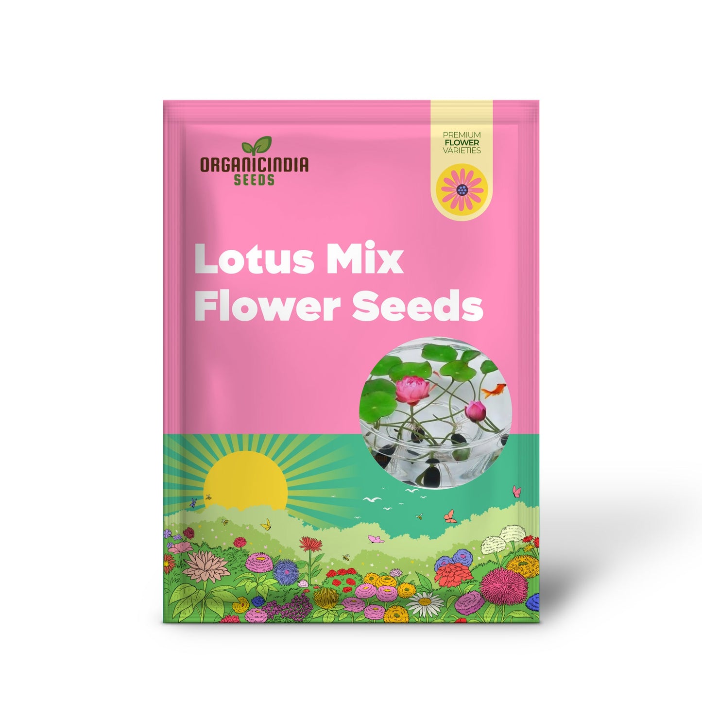 Lotus Mix Flower Seeds All Mix Colors Bring Positive Vibrations to Your Garden with Vaastu Shastra Guidance