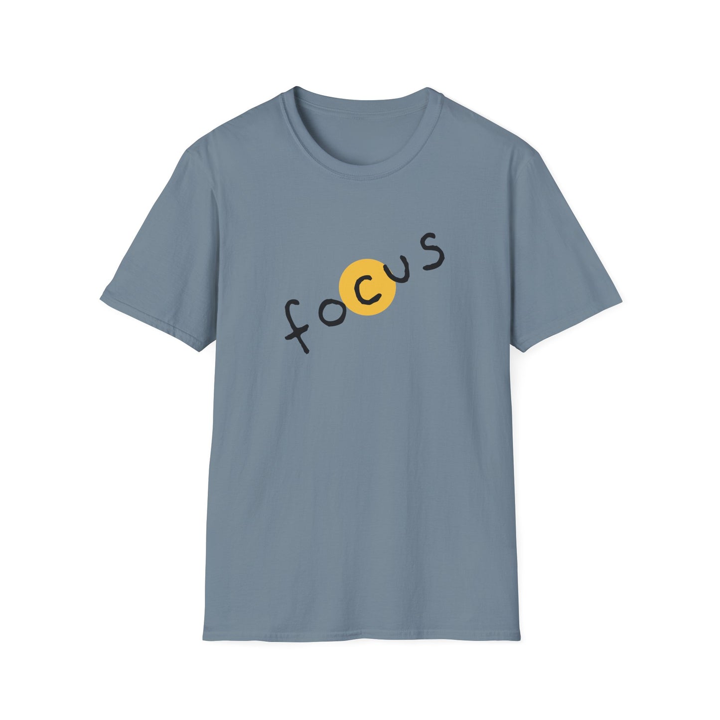 Focus Unisex Softstyle T-Shirt - Casual Wear, Motivational Gift, Inspirational Tee, Everyday Comfort, Unisex Apparel
