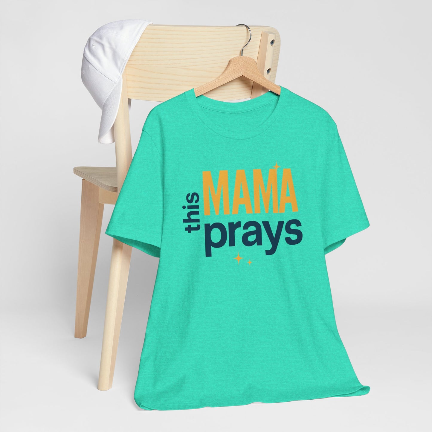 This Mama Prays Tee | Unisex Jersey Short Sleeve T-Shirt, Faith Gift, Mom Life Shirt, Inspirational Apparel, Christian Merchandise