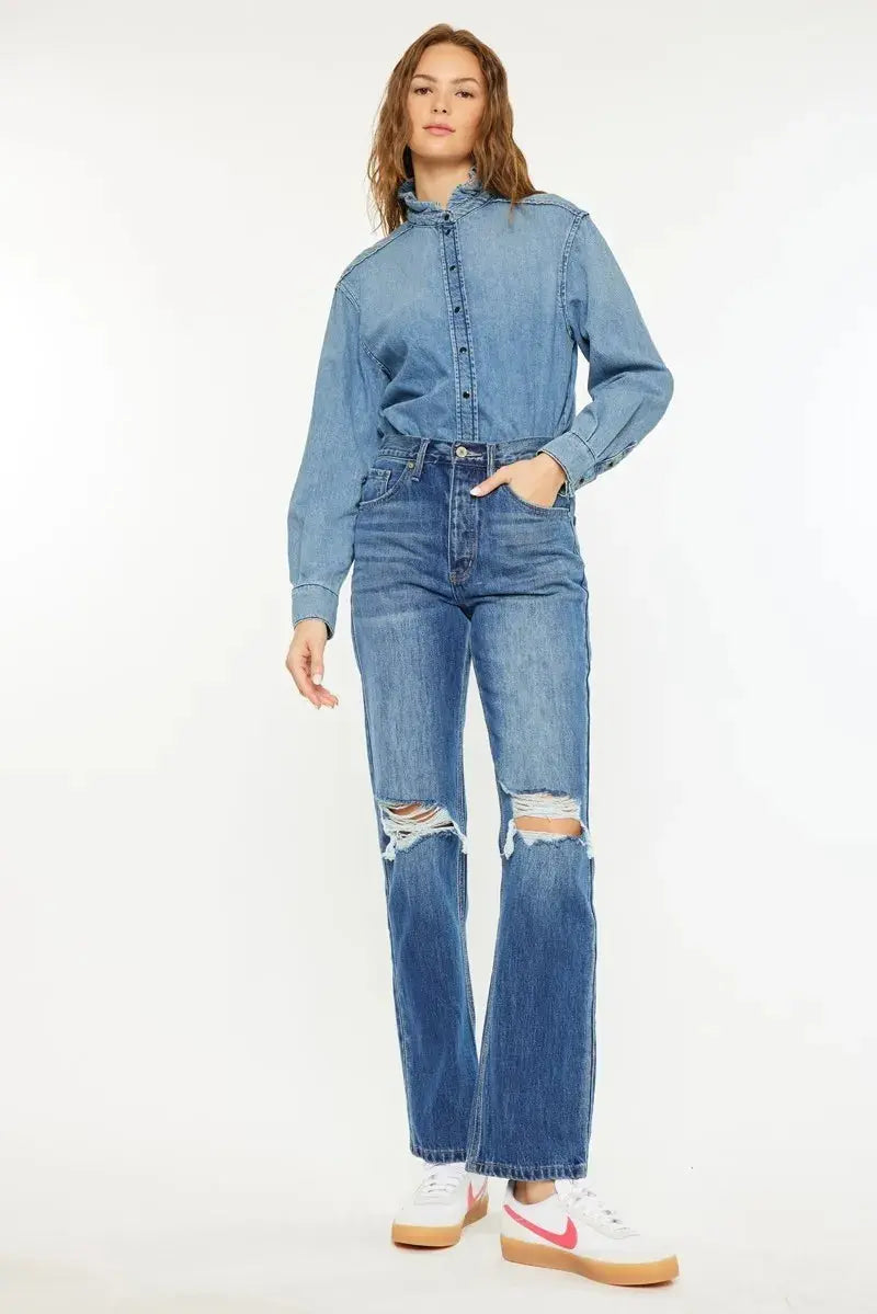 Ultra High Rise 90's Kancan Boyfriend Jeans