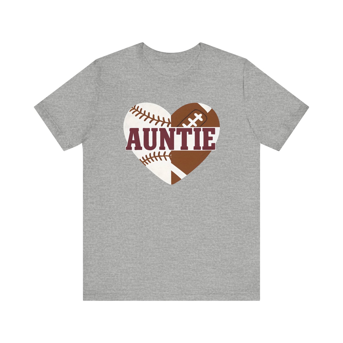 Sporty Auntie Baseball and Football Unisex Tee