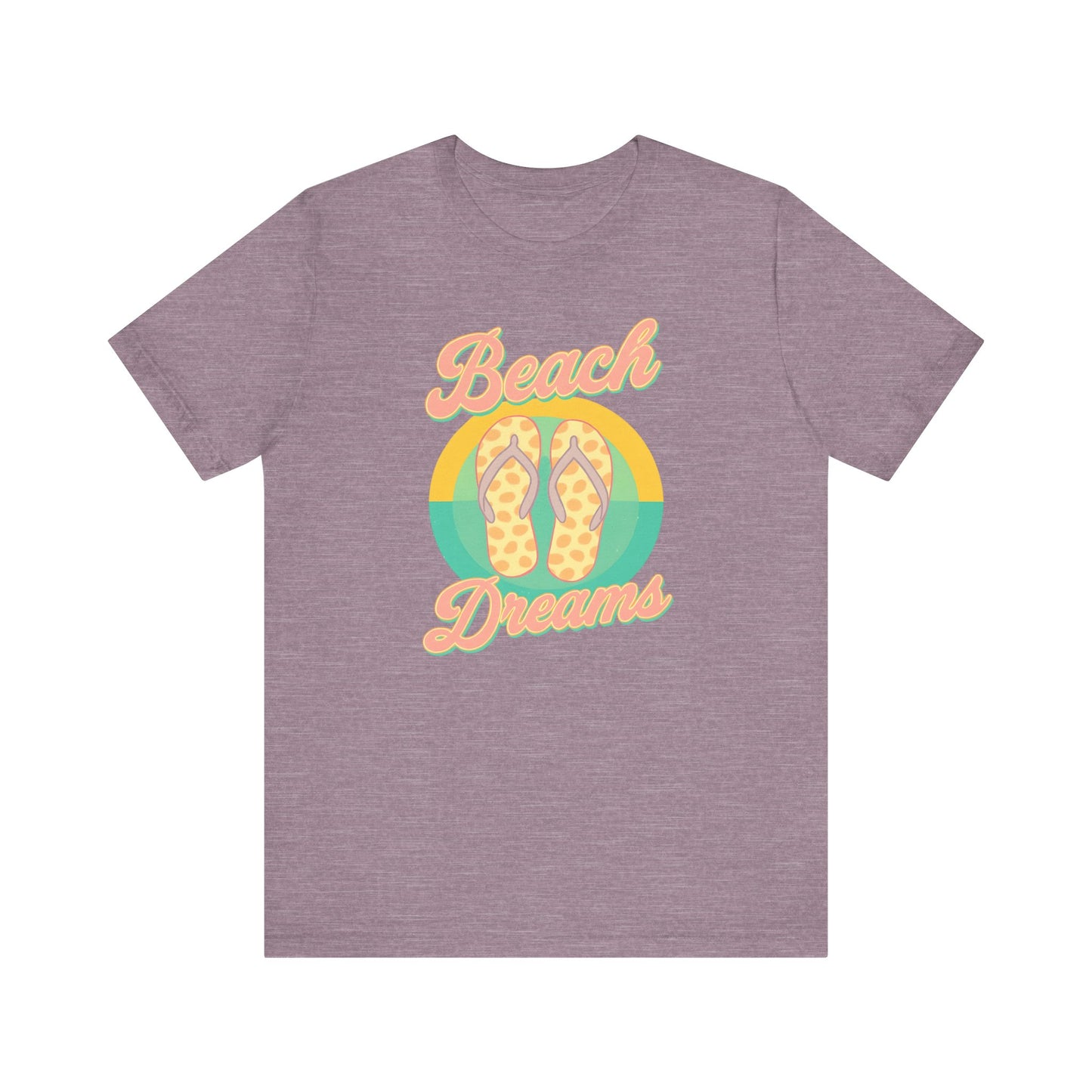 Beach Dreams Unisex Jersey Tee, Flip Flop Summer Shirt, Vacation Outfit, Beach Lover Gift, Casual Summer Wear