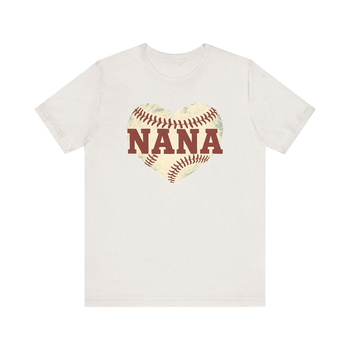 Nana Baseball Heart Tee, Unisex T-Shirt for Grandparents, Gifts for Mother's Day, Soft Cotton Tee, Family Love Shirt
