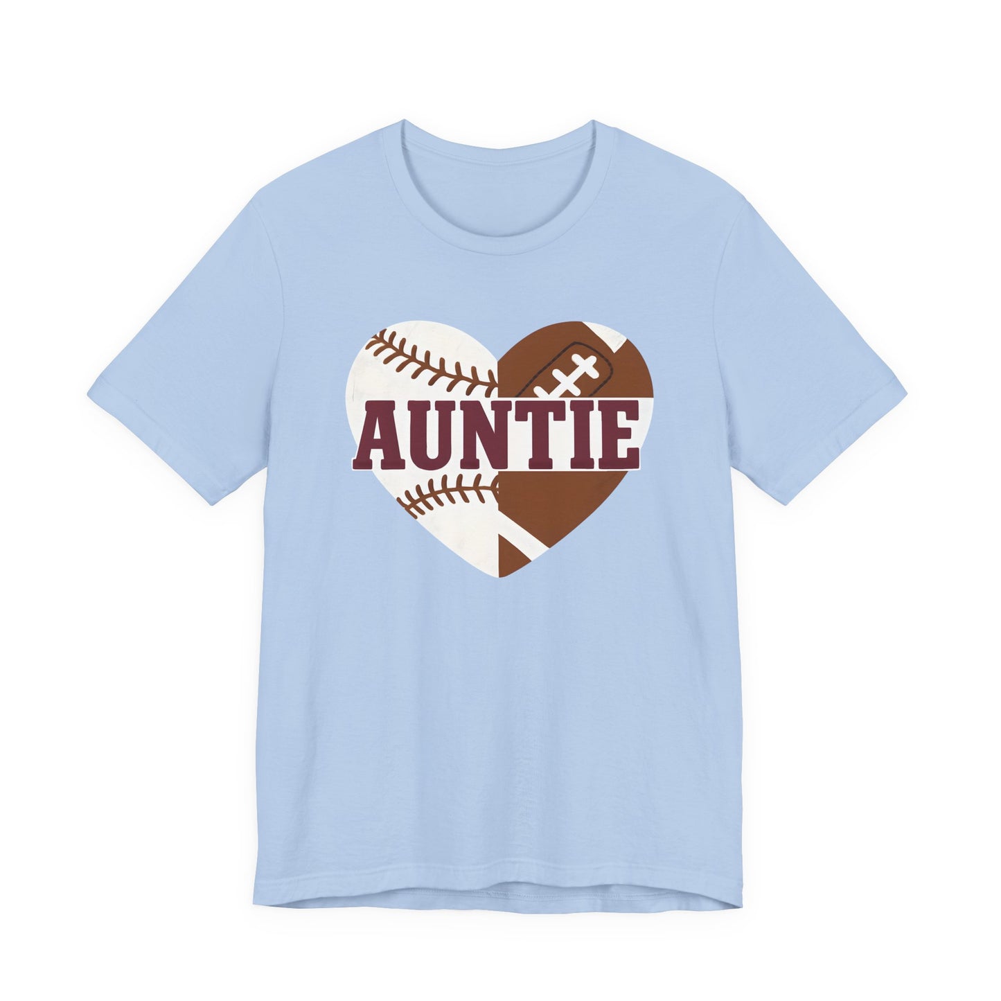 Sporty Auntie Baseball and Football Unisex Tee