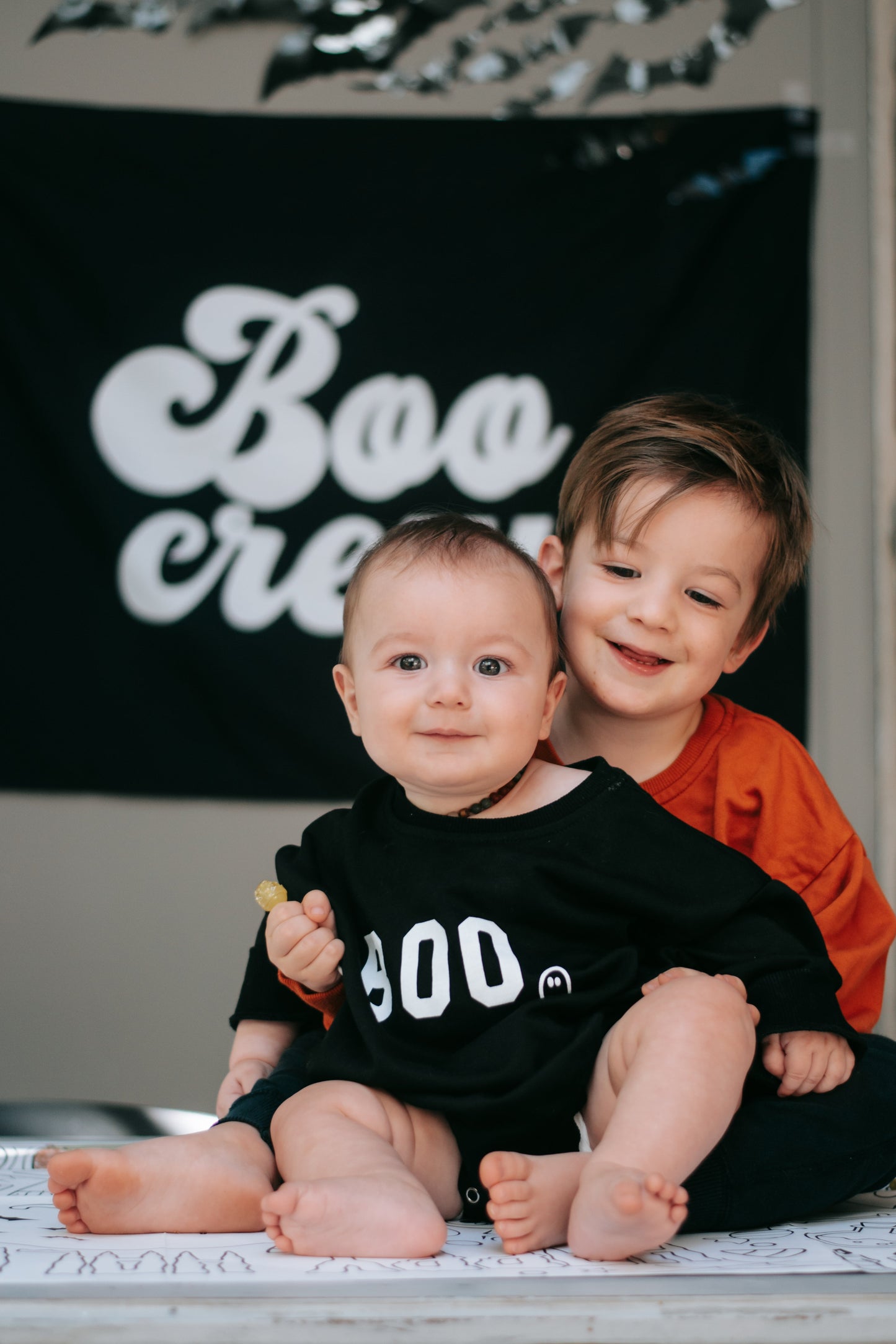 BOO Ghost Sweatshirt Romper