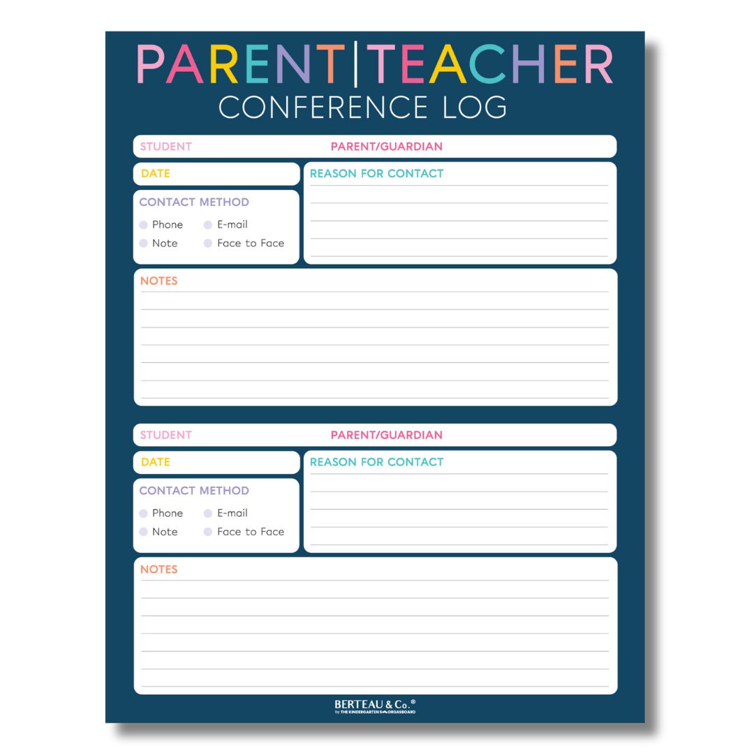 Notepad - PARENT / TEACHER Conference Log