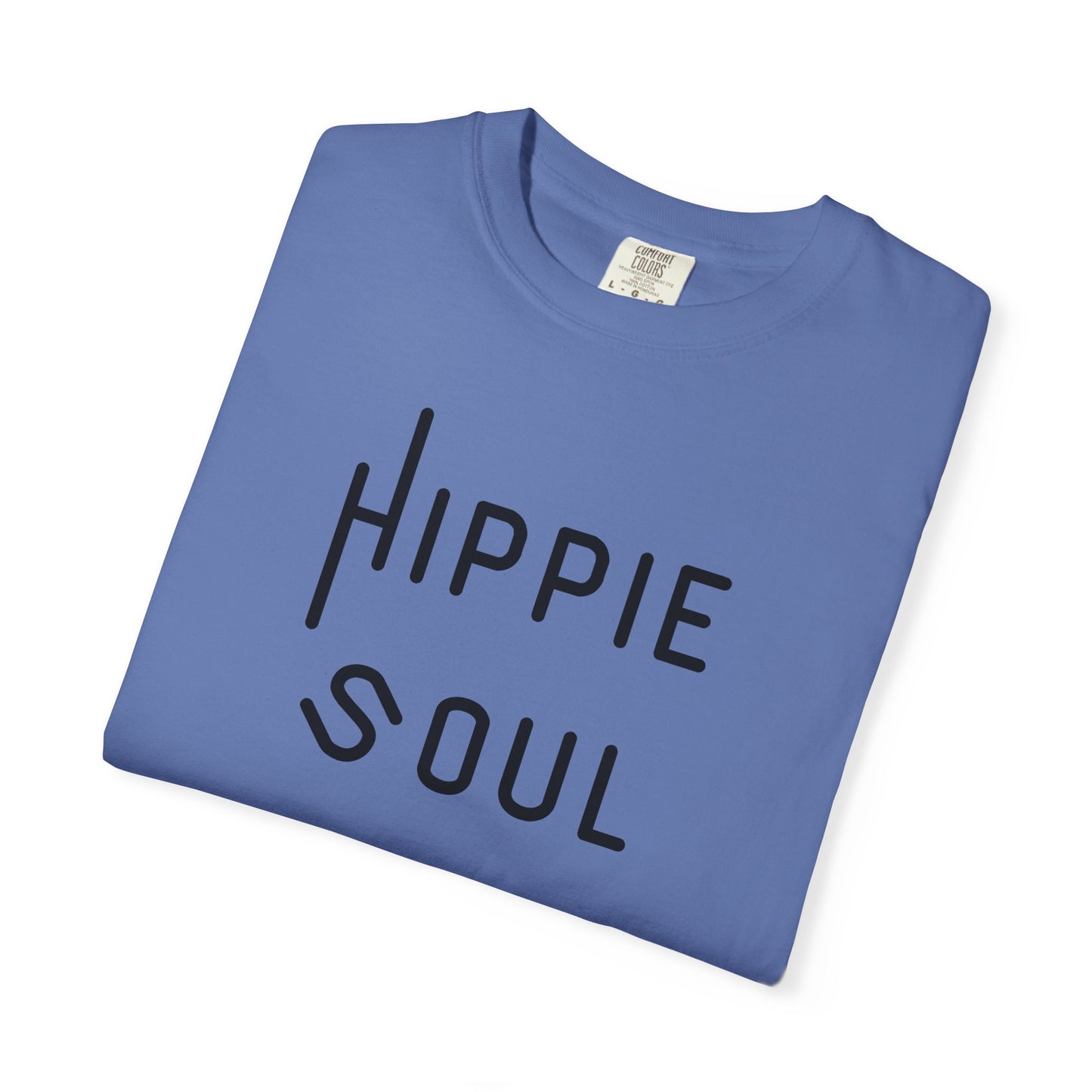 Hippie Soul T-shirt, Unisex Garment-Dyed Tee, Boho Style Shirt, Casual Summer Wear, Gift for Free Spirits, Festival Fashion